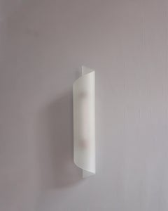 Fine French Art Deco Frosted Glass and Bronze Sconce by Perzel
