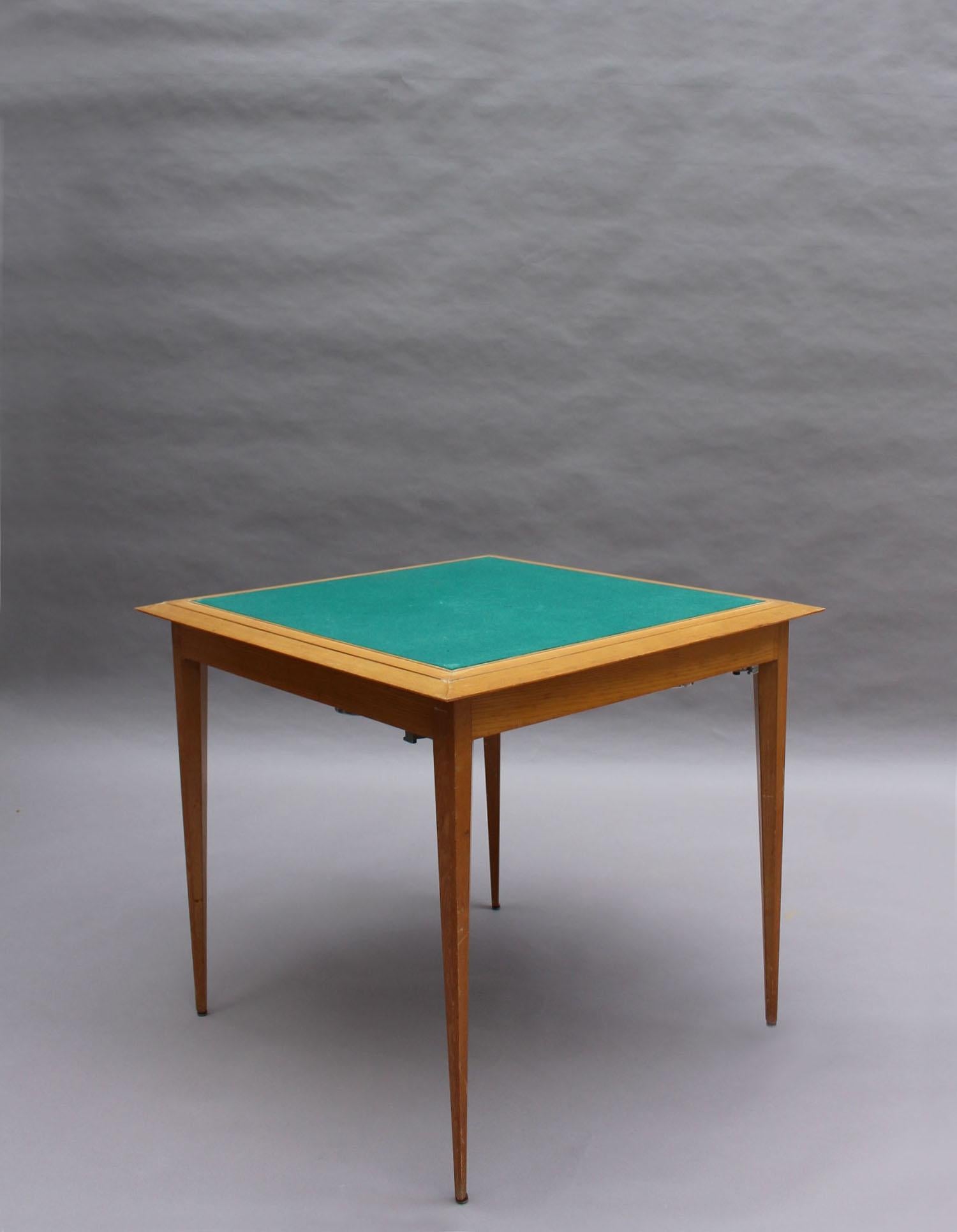 Table de jeu / table d'appoint Art déco français par Rinck en vente 4