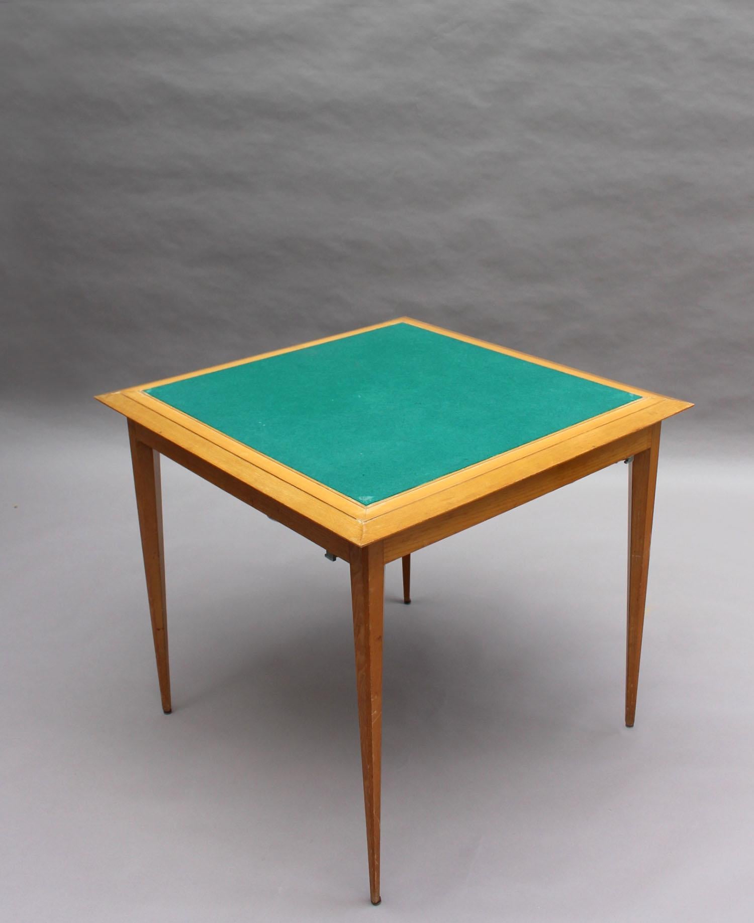 Table de jeu / table d'appoint Art déco français par Rinck en vente 6