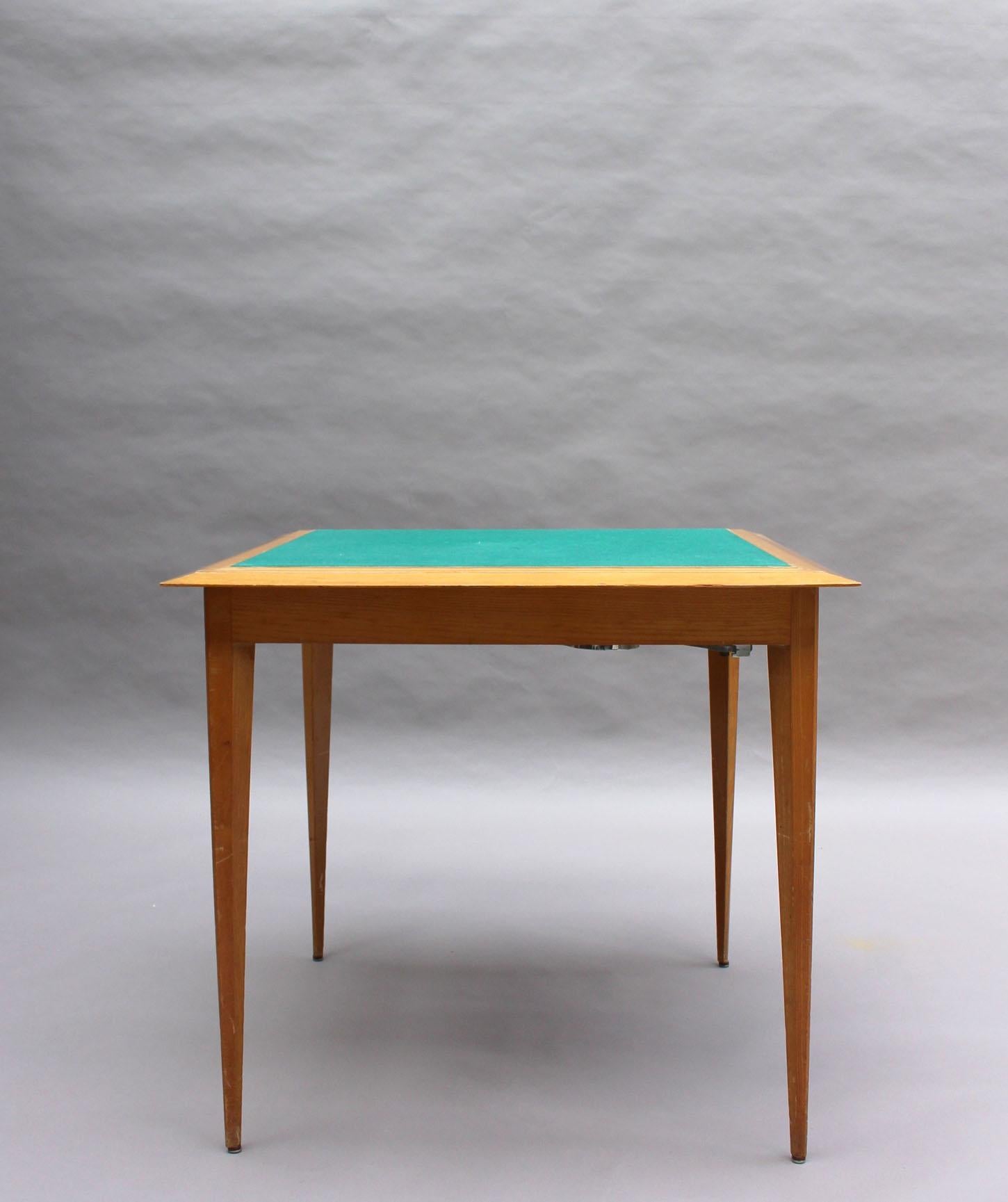 Table de jeu / table d'appoint Art déco français par Rinck Bon état - En vente à Long Island City, NY