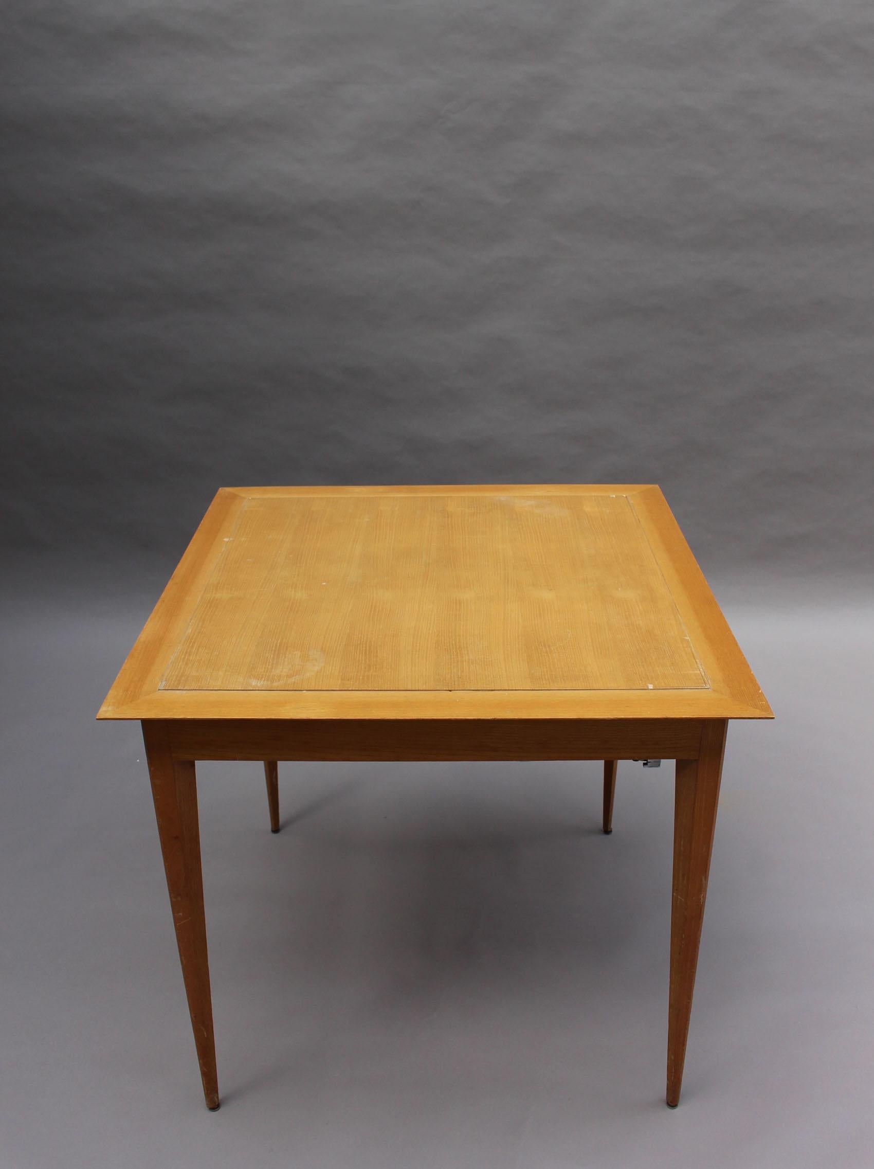Mid-20th Century Fine French Art Deco Game / Occasional Table by Rinck For Sale