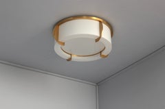 Fine French Art Deco Glass and Bronze Ceiling Light by Jean Perzel