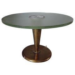 Fine French Art Deco Illuminated Gueridon by Jean Perzel