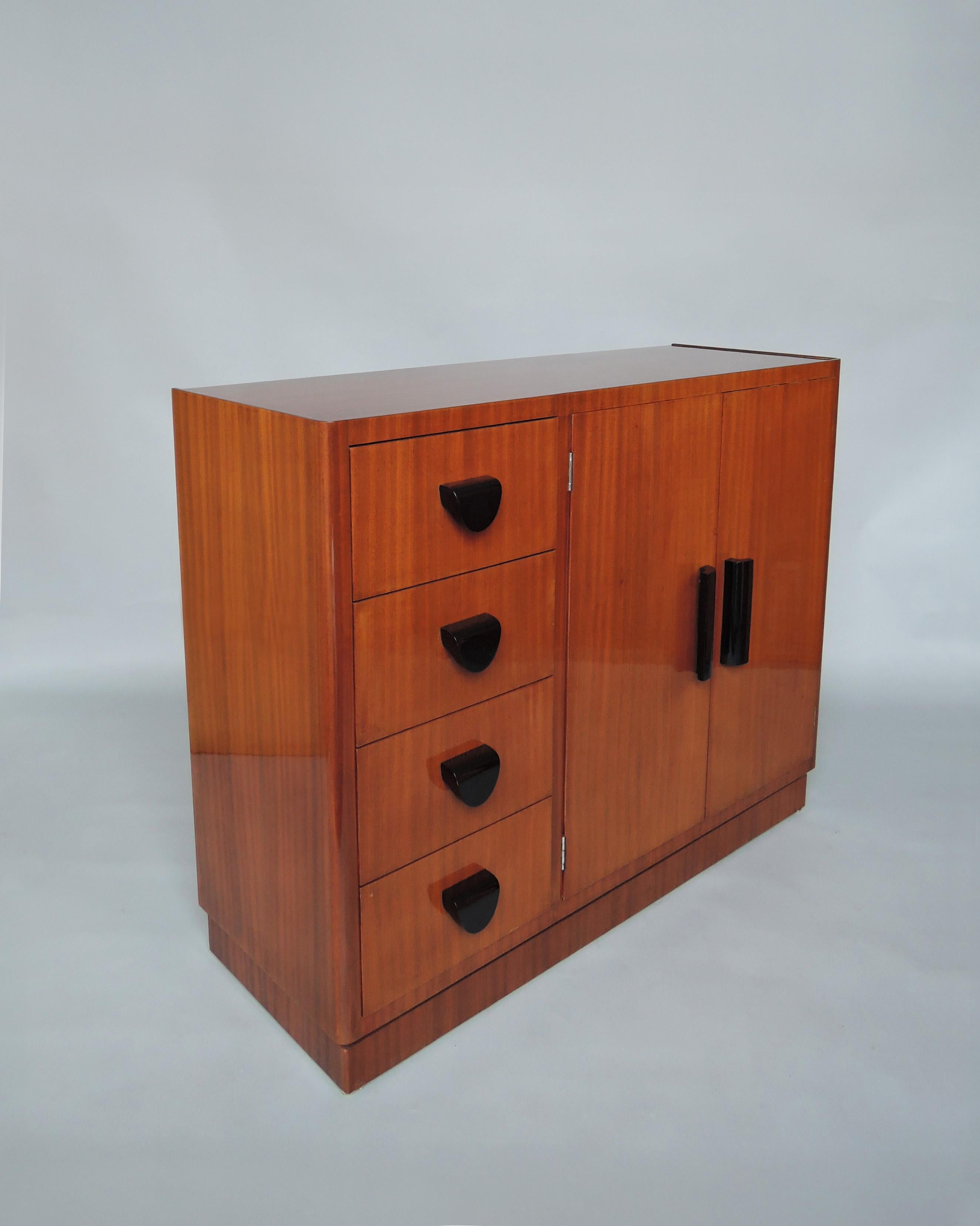 Fine French Art Deco Mahogany Buffet by Lahalle & Levard For Sale 4