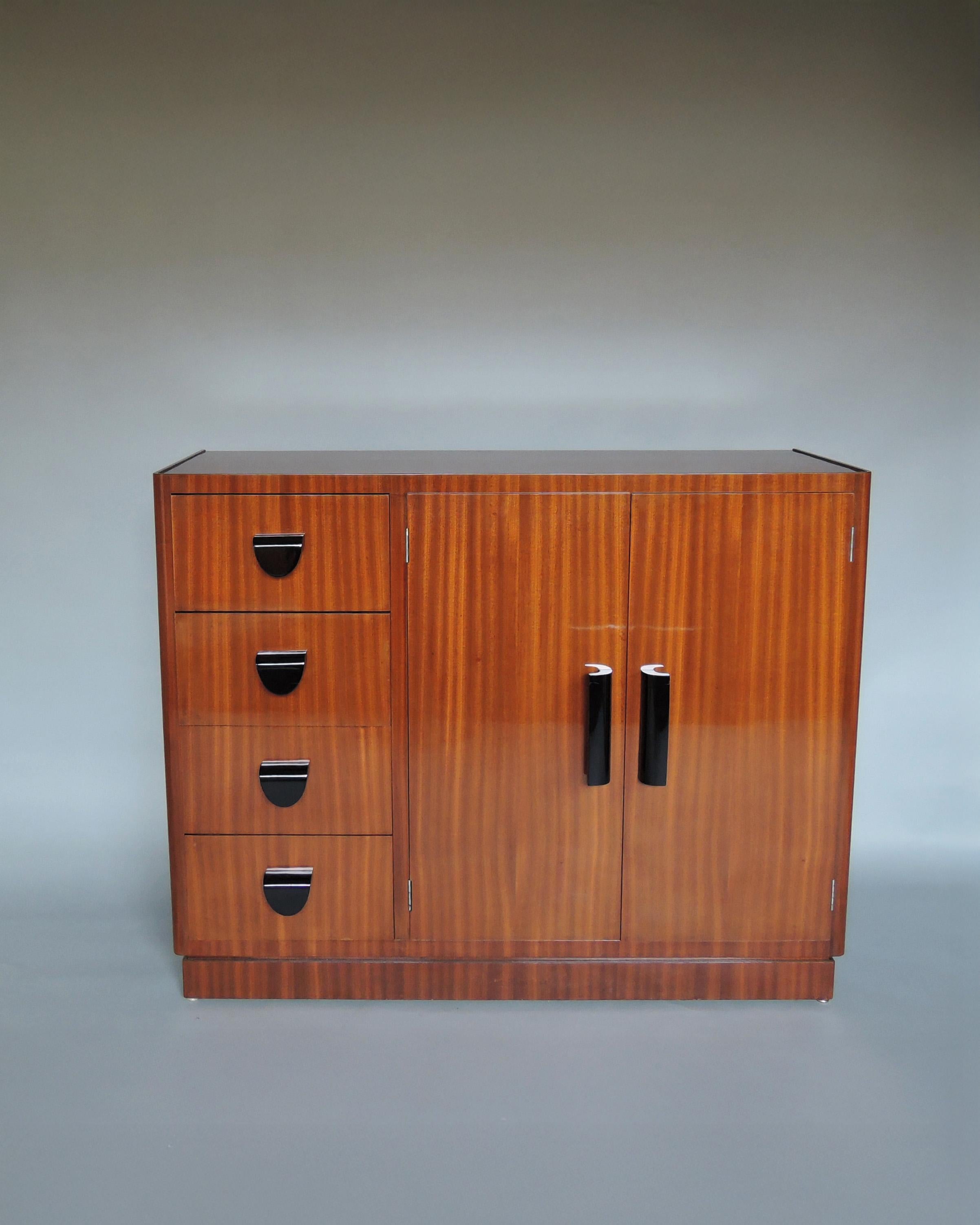 Fine French Art Deco Mahogany Buffet by Lahalle & Levard For Sale 5
