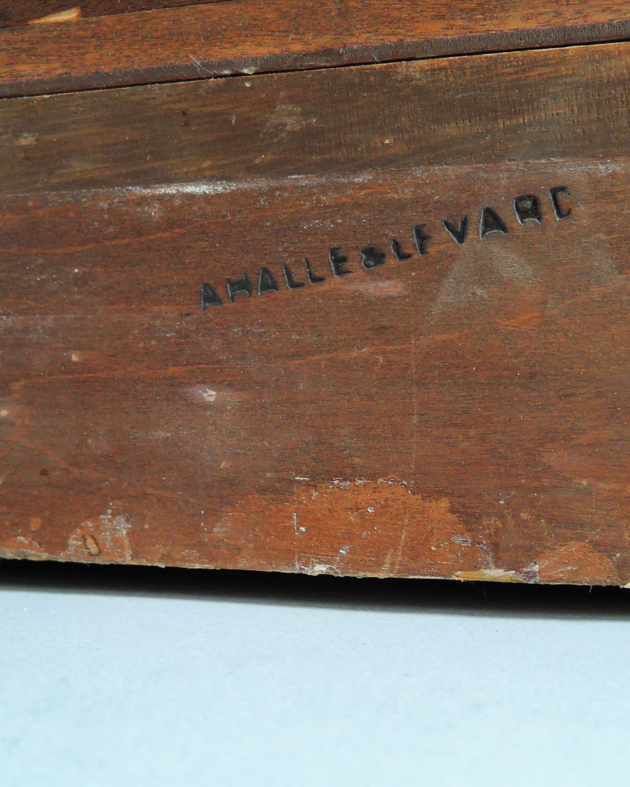 Fine French Art Deco Mahogany Buffet by Lahalle & Levard For Sale 14