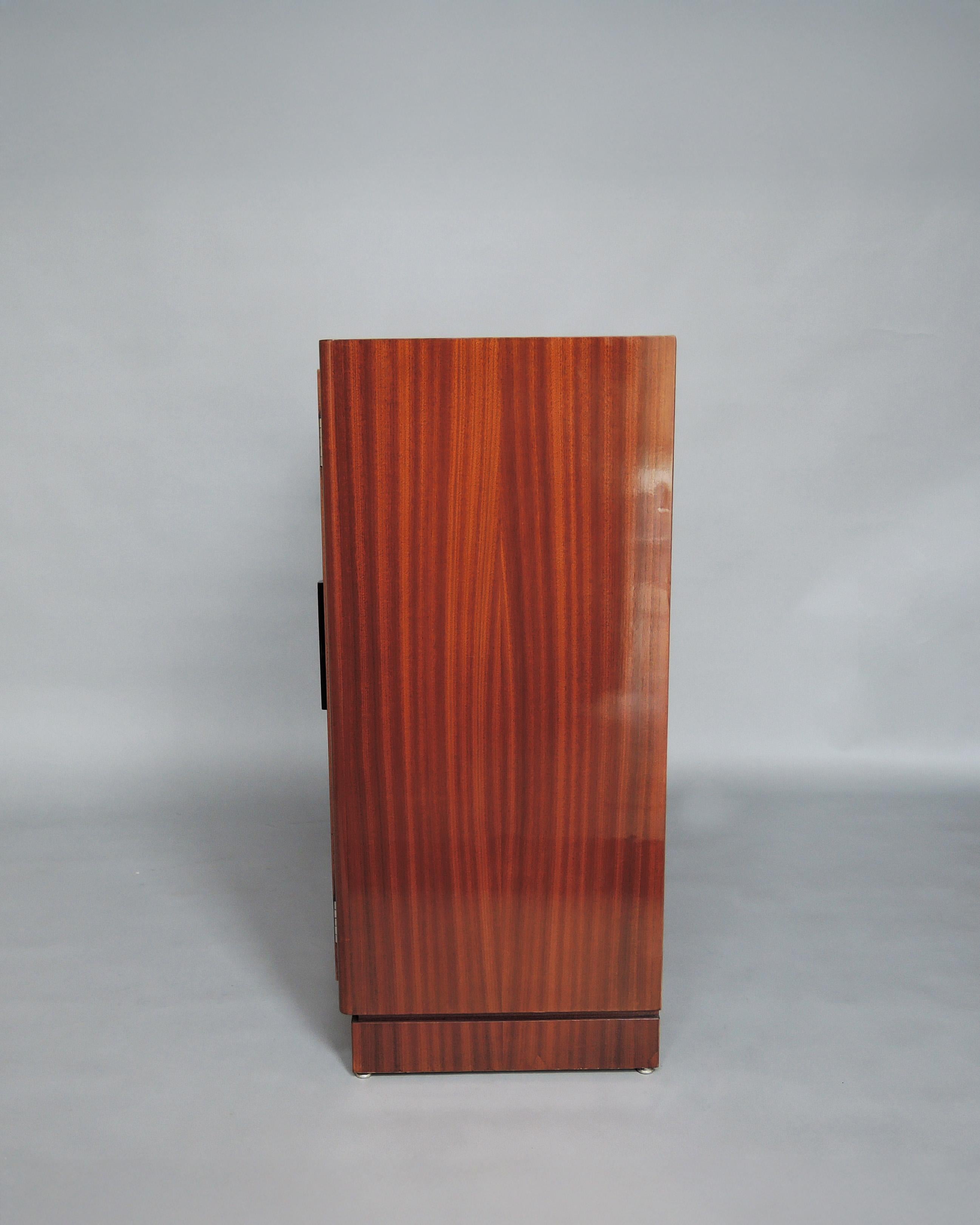 Fine French Art Deco Mahogany Buffet by Lahalle & Levard For Sale 1