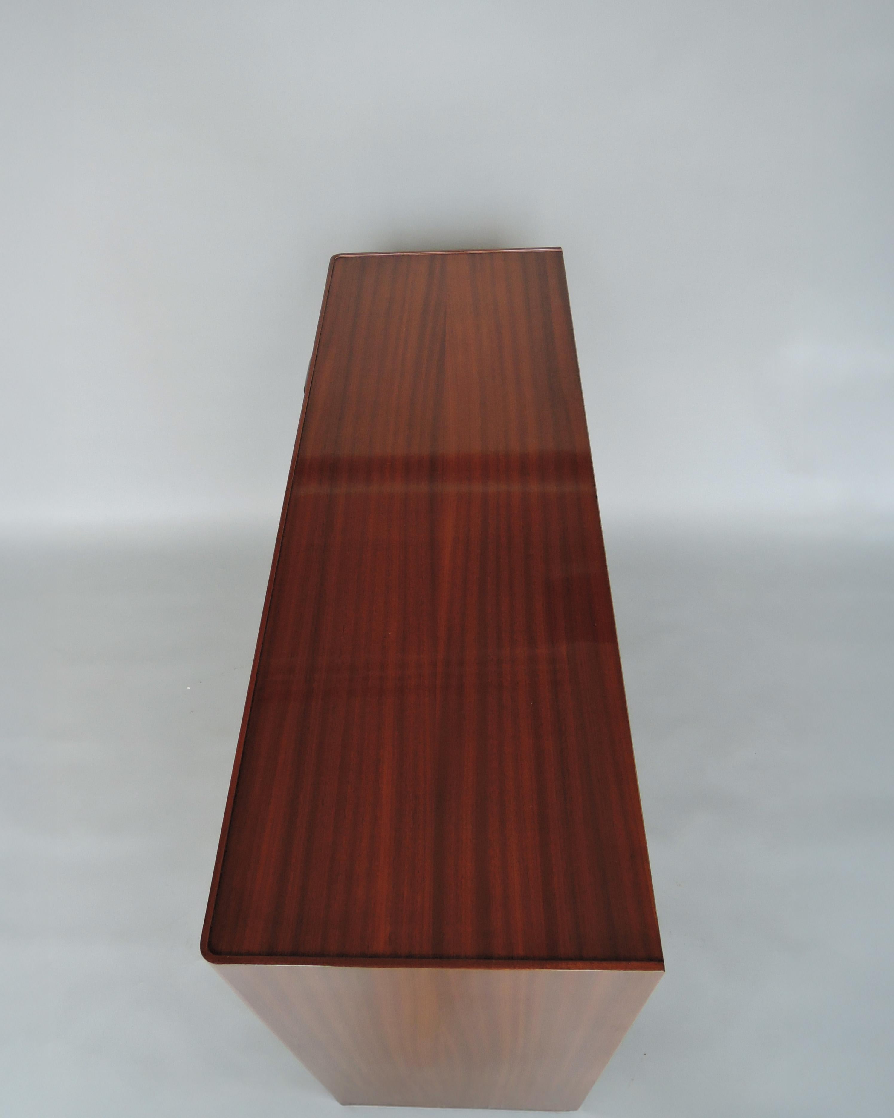 Fine French Art Deco Mahogany Buffet by Lahalle & Levard For Sale 2
