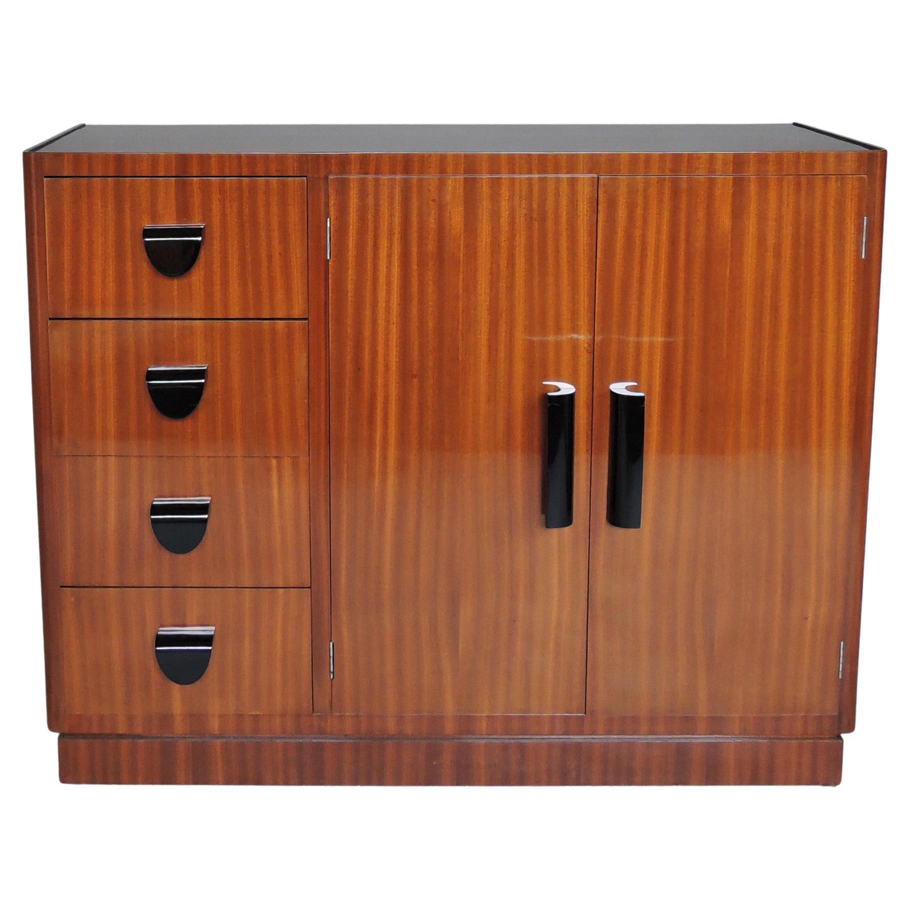 Fine French Art Deco Mahogany Buffet by Lahalle & Levard For Sale