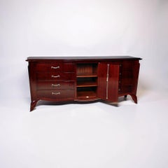 Fine French Art Deco mahogany enfilade (credenza) by Pierre Lahalle, circa 1930s