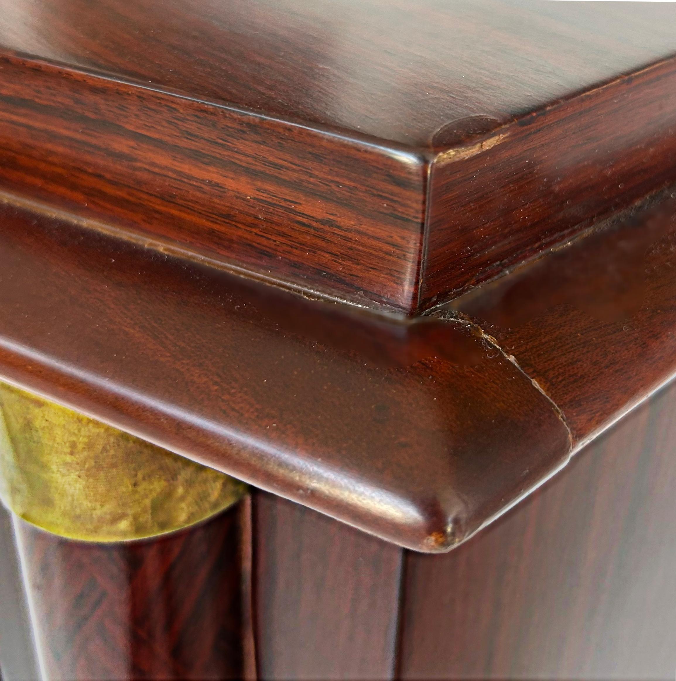 Fine French Art Deco Marquetry Inlay Cabinet, Jules Leleu Attributed For Sale 12