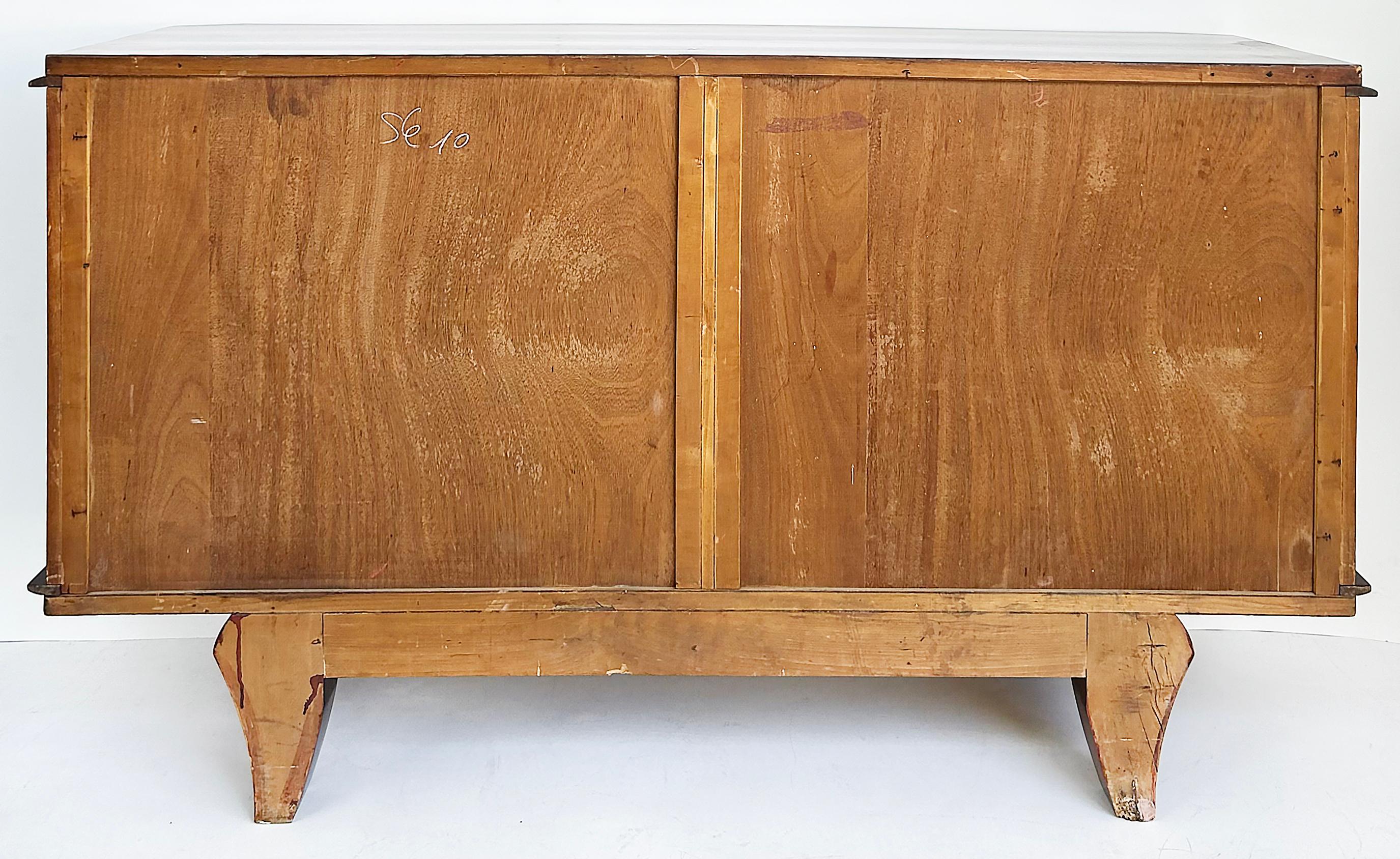 Fine French Art Deco Marquetry Inlay Cabinet, Jules Leleu Attributed For Sale 13