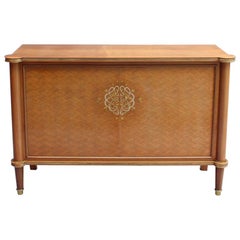 Fine French Art Deco Palisander and Marquetry Buffet / Commode by Jules Leleu