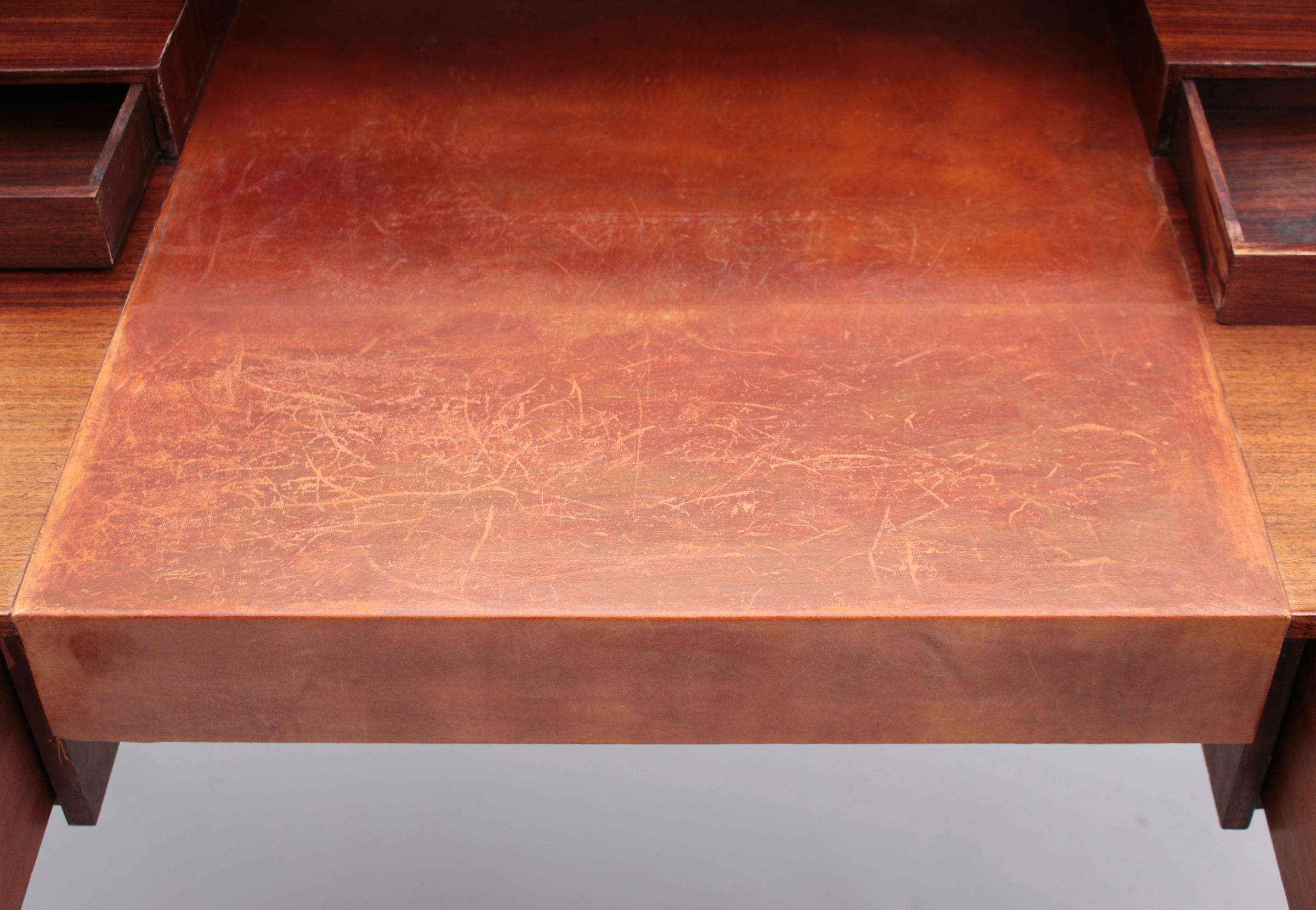 Französischer Palisander-Schreibtisch und Stuhl im Art déco-Stil von Robert Bloch, Art déco  im Angebot 9