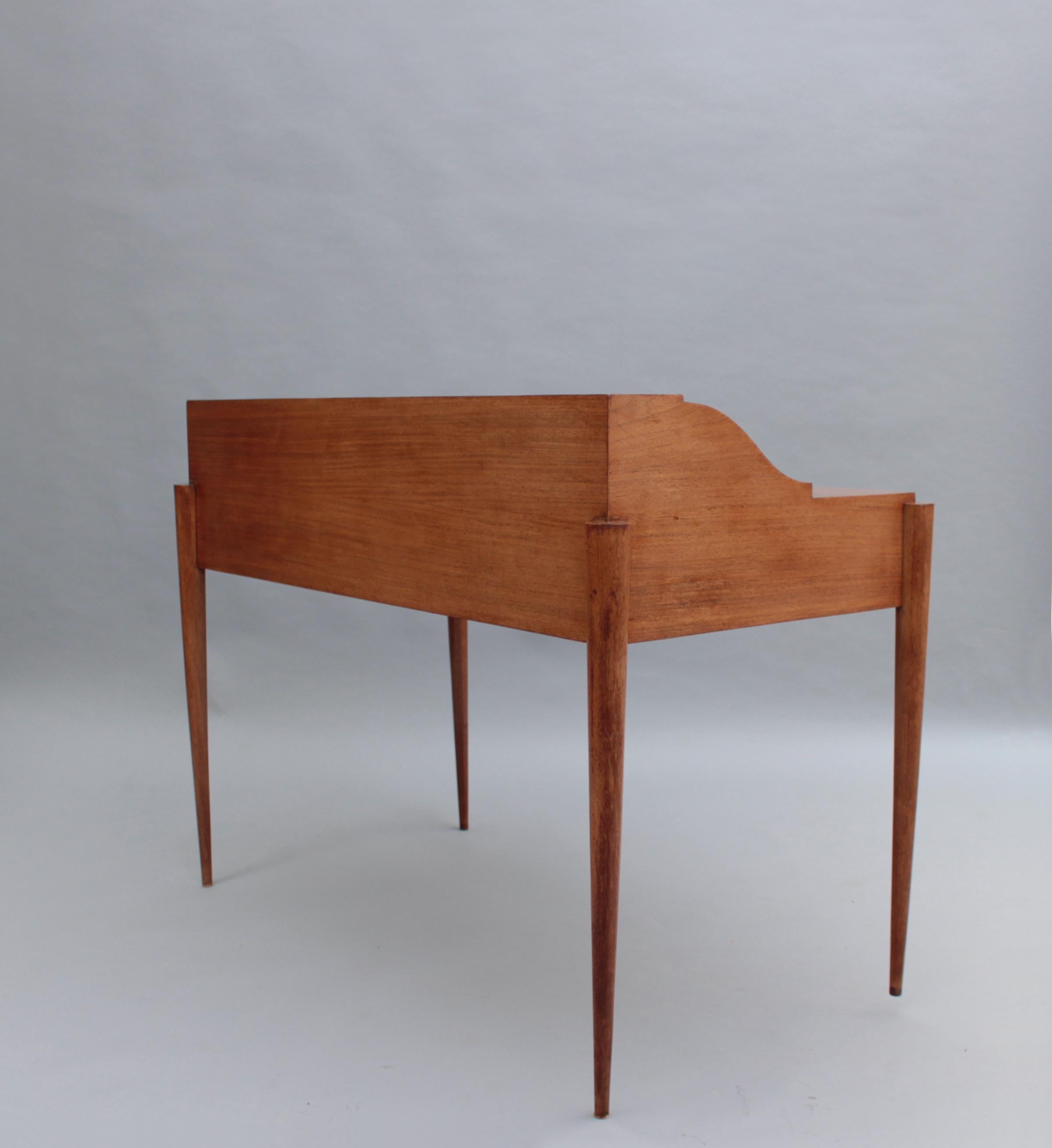 Französischer Palisander-Schreibtisch und Stuhl im Art déco-Stil von Robert Bloch, Art déco  im Angebot 4