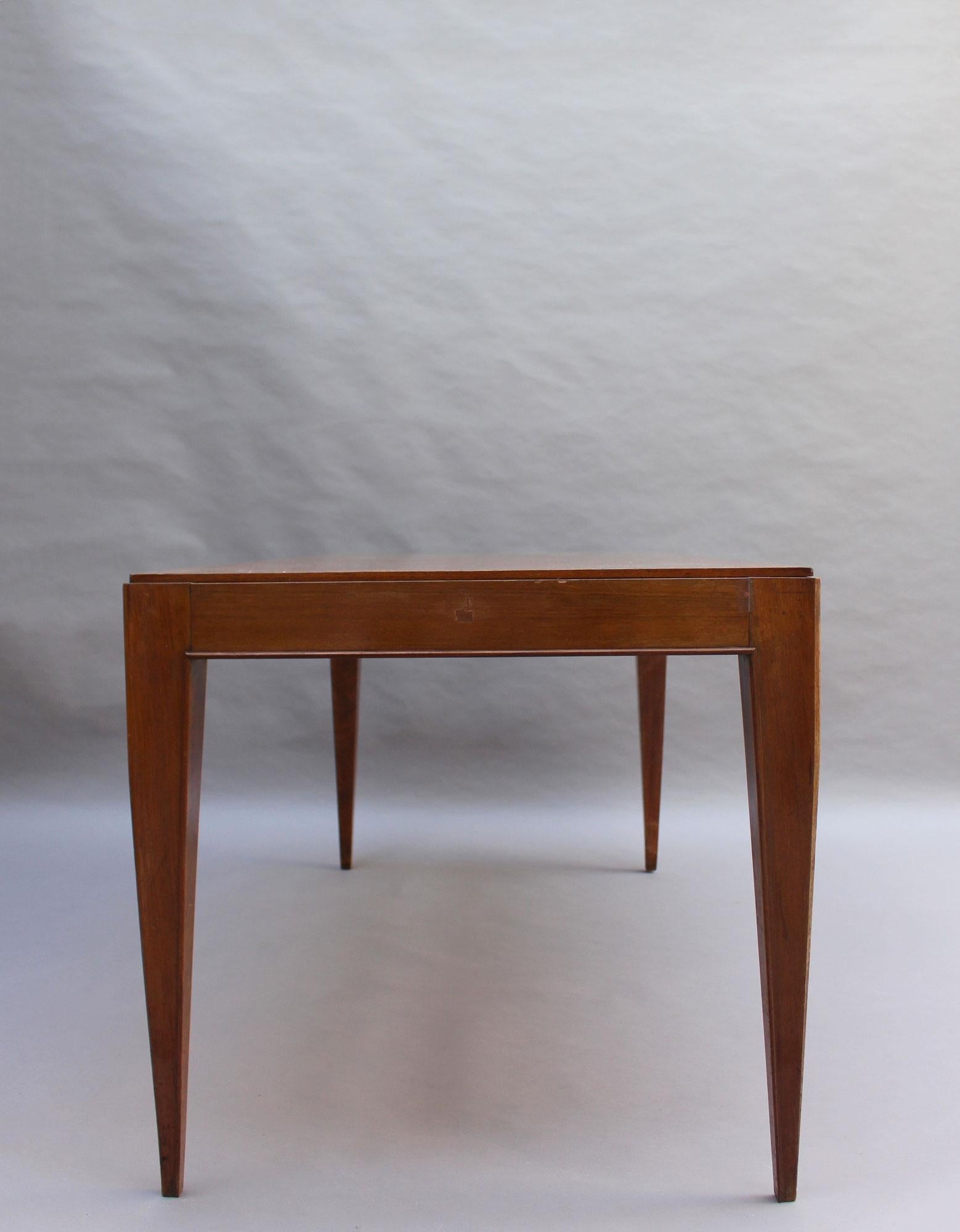 Fine French Art Deco Palisander Dining/Writing Table Attributed to Dominique For Sale 1