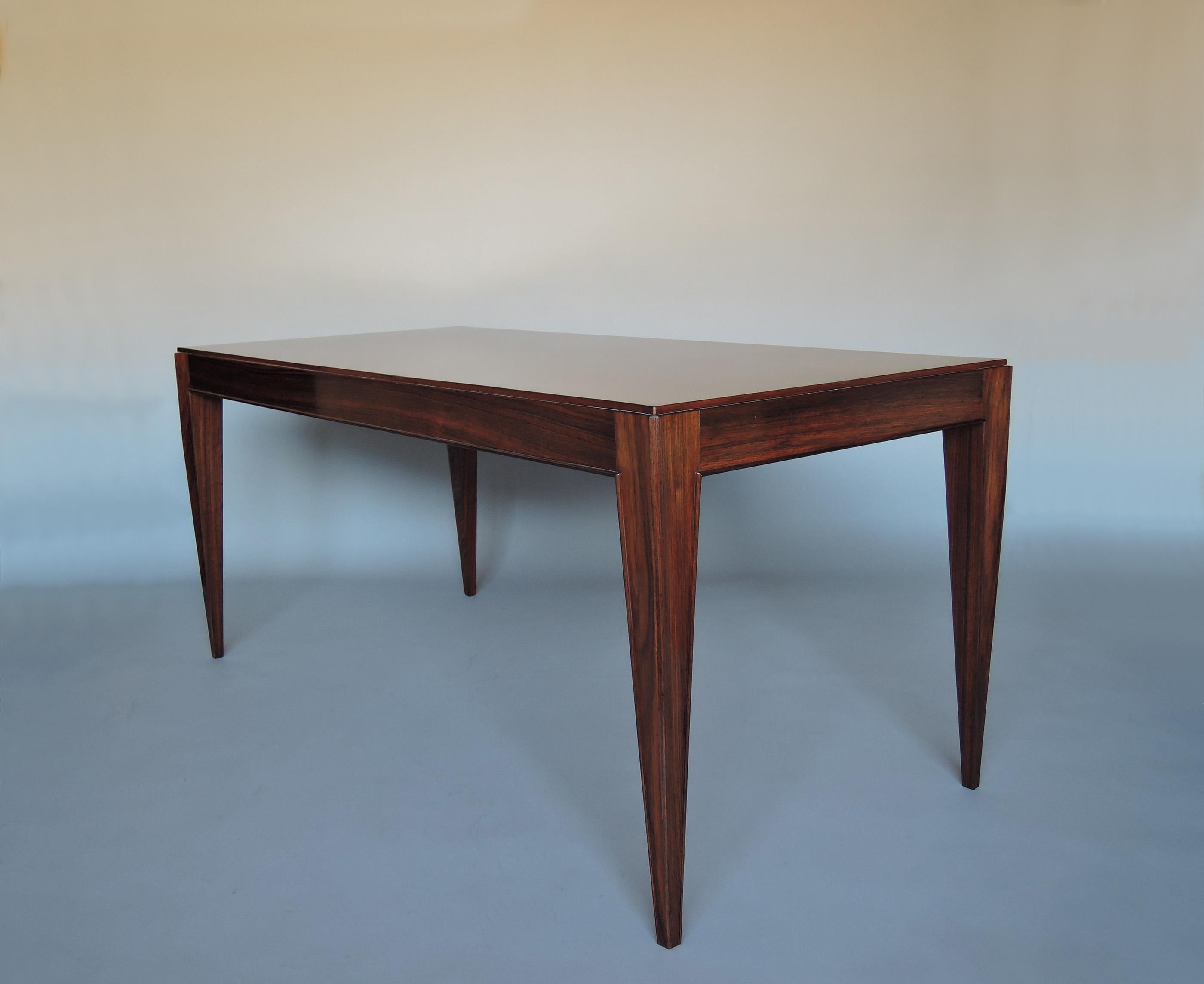 Fine French Art Deco Palisander Dining/Writing Table Attributed to Dominique For Sale 4