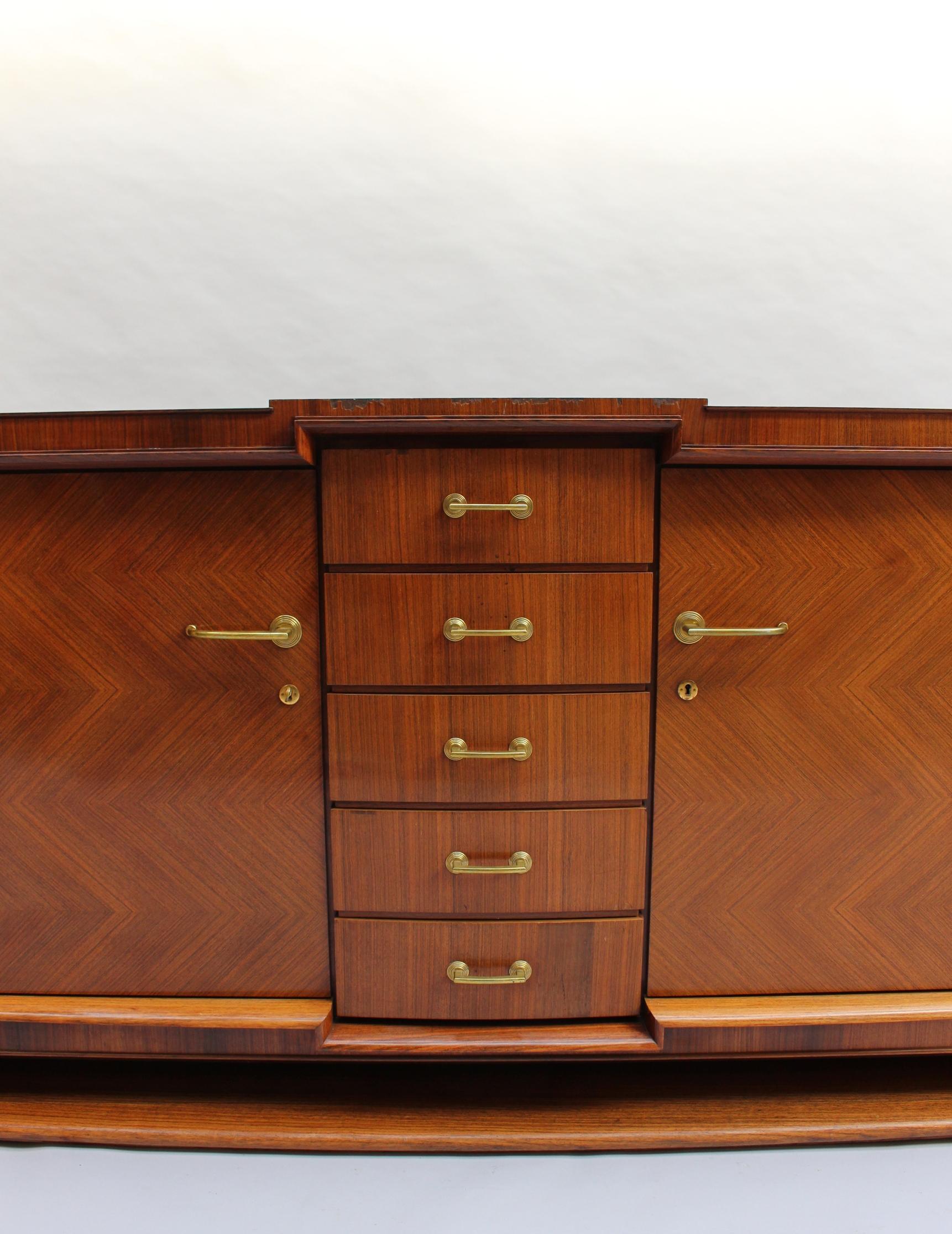 Fine French Art Deco Palisander Sideboard by Maxime Old For Sale 4