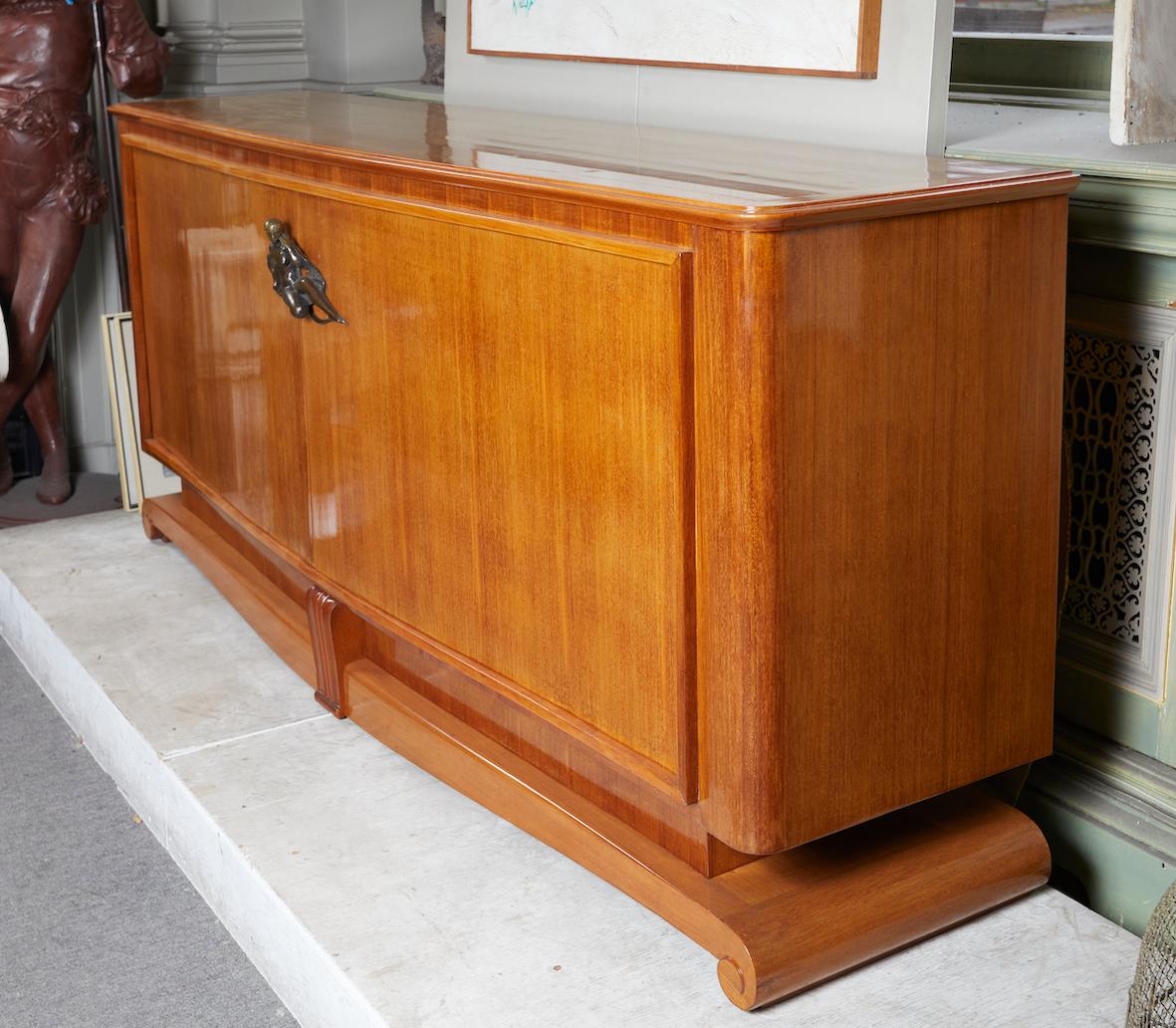 Fine French Art Deco Period Mahogany Buffet by André Arbus and Vadim Androussov In Good Condition For Sale In Montreal, QC