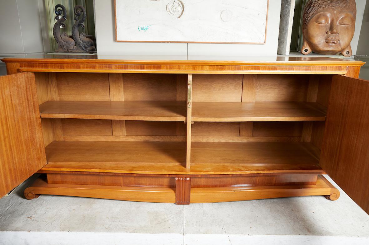 Fine French Art Deco Period Mahogany Buffet by André Arbus and Vadim Androussov For Sale 4