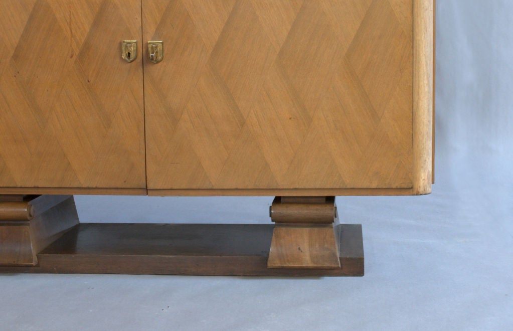 Fine French Art Deco Rosewood and Mahogany Bar For Sale 5