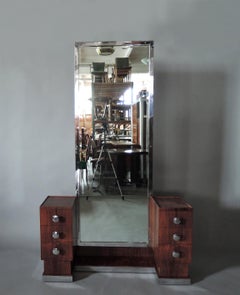 Fine French Art Deco Rosewood Dressing Table / Vanity