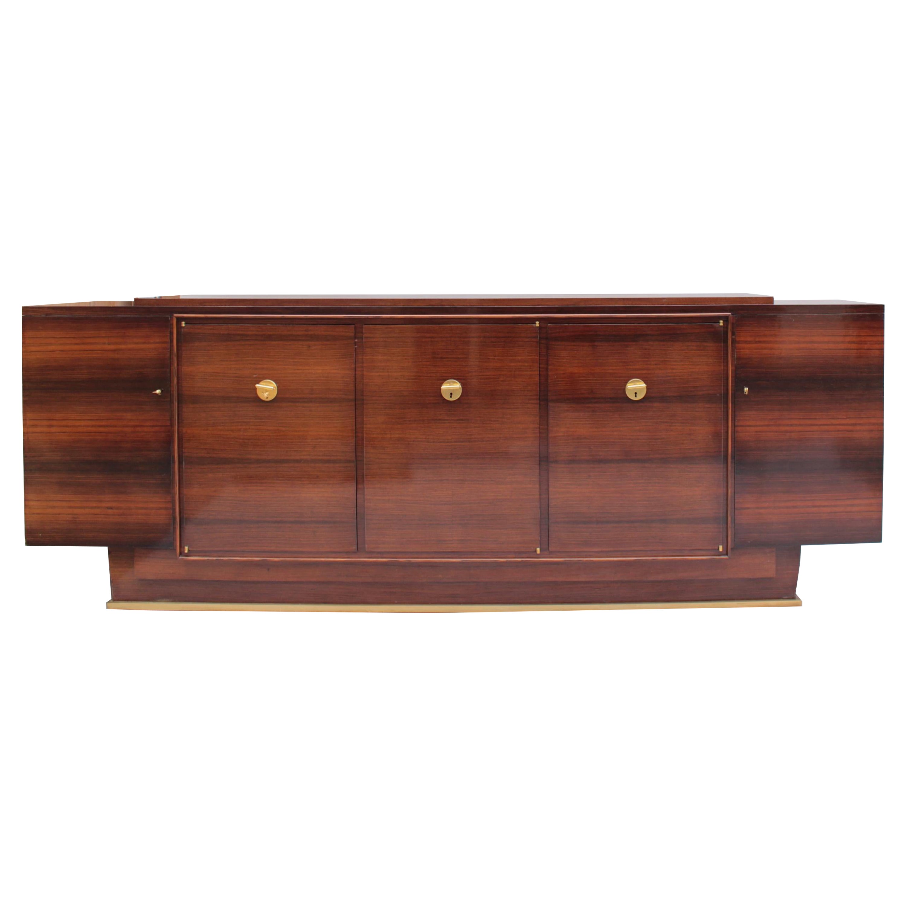 Fine French Art Deco Rosewood sideboard by Jules Leleu