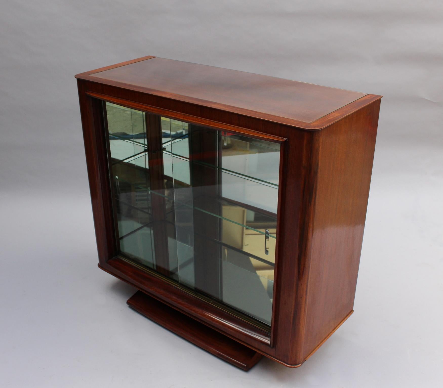 Fine French Art Deco Rosewood Vitrine by Maxime Old 10