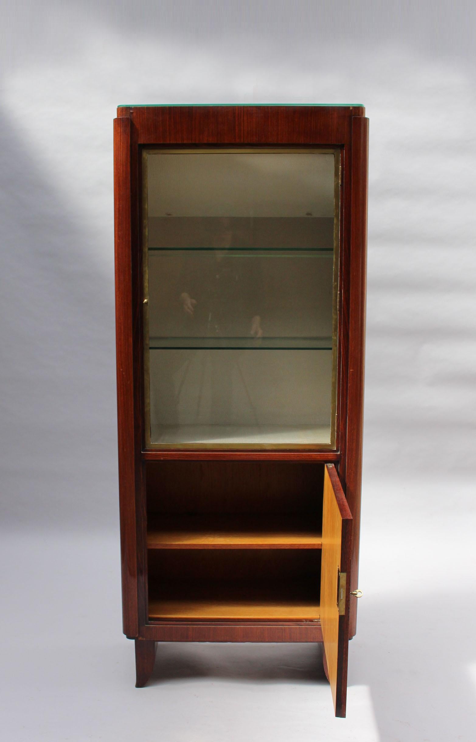 Fine French Art Deco Rosewood Vitrine by Maxime Old 2