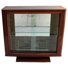 Vintage Fine French Art Deco Rosewood Vitrine or Bar by Maxime Old