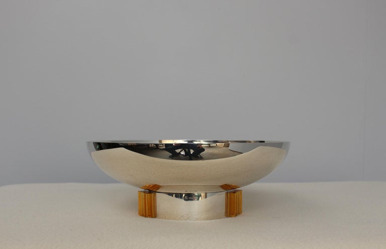Mid-20th Century Fine French Art Deco Silver Plated Centerpiece by Puiforcat For Sale