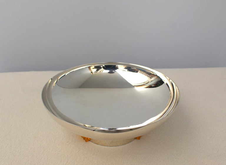 Fine French Art Deco Silver Plated Centerpiece by Puiforcat For Sale 4