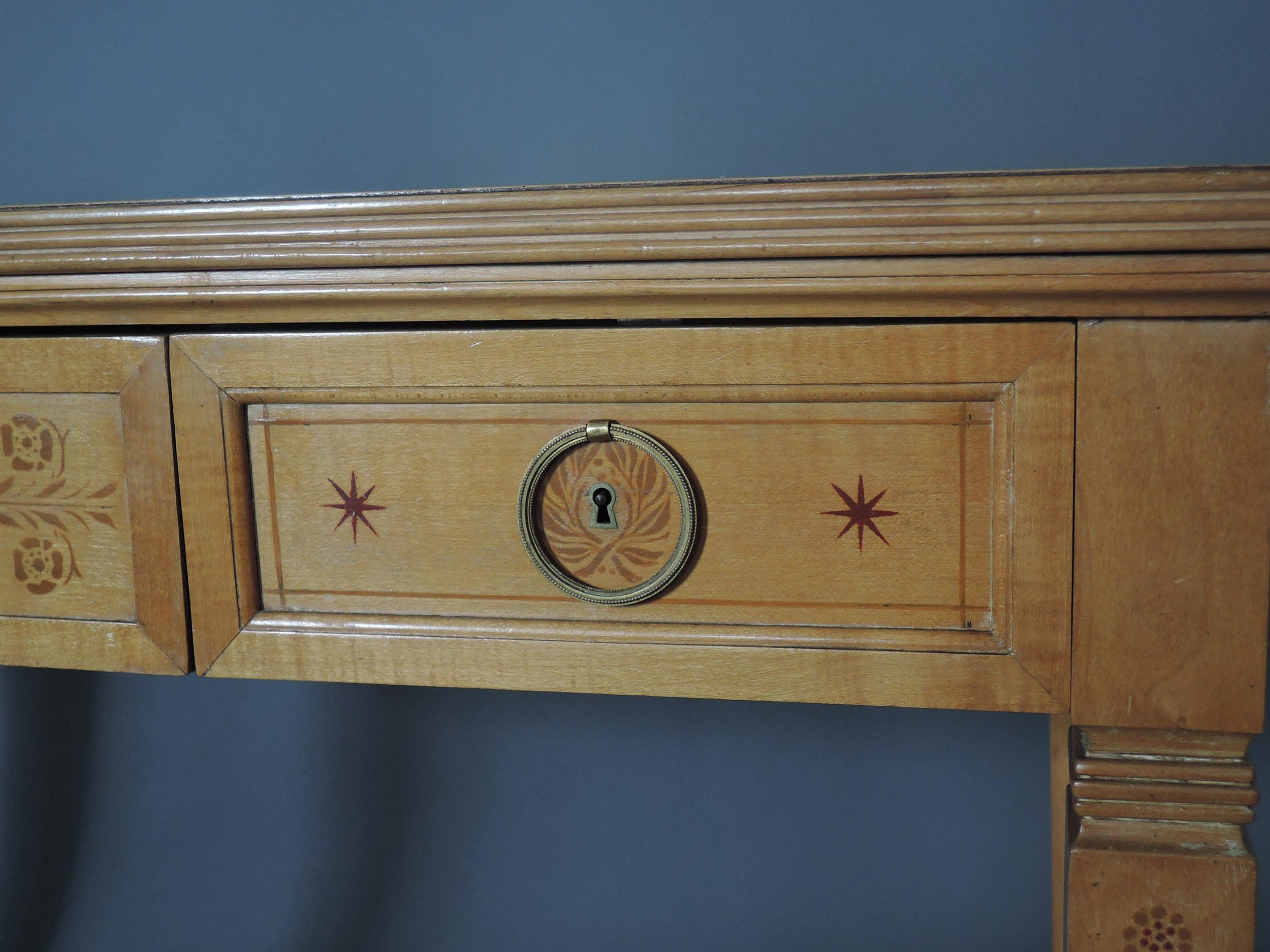 Fine French Art Deco Sycamore Desk by R. Damon & Bertaux 7