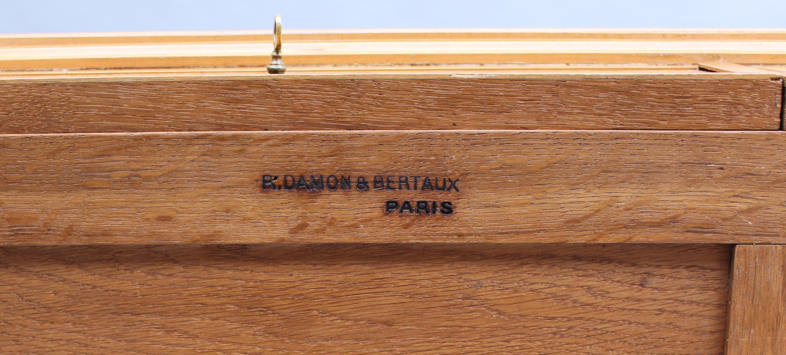 Fine French Art Deco Sycamore Desk by R. Damon & Bertaux 10