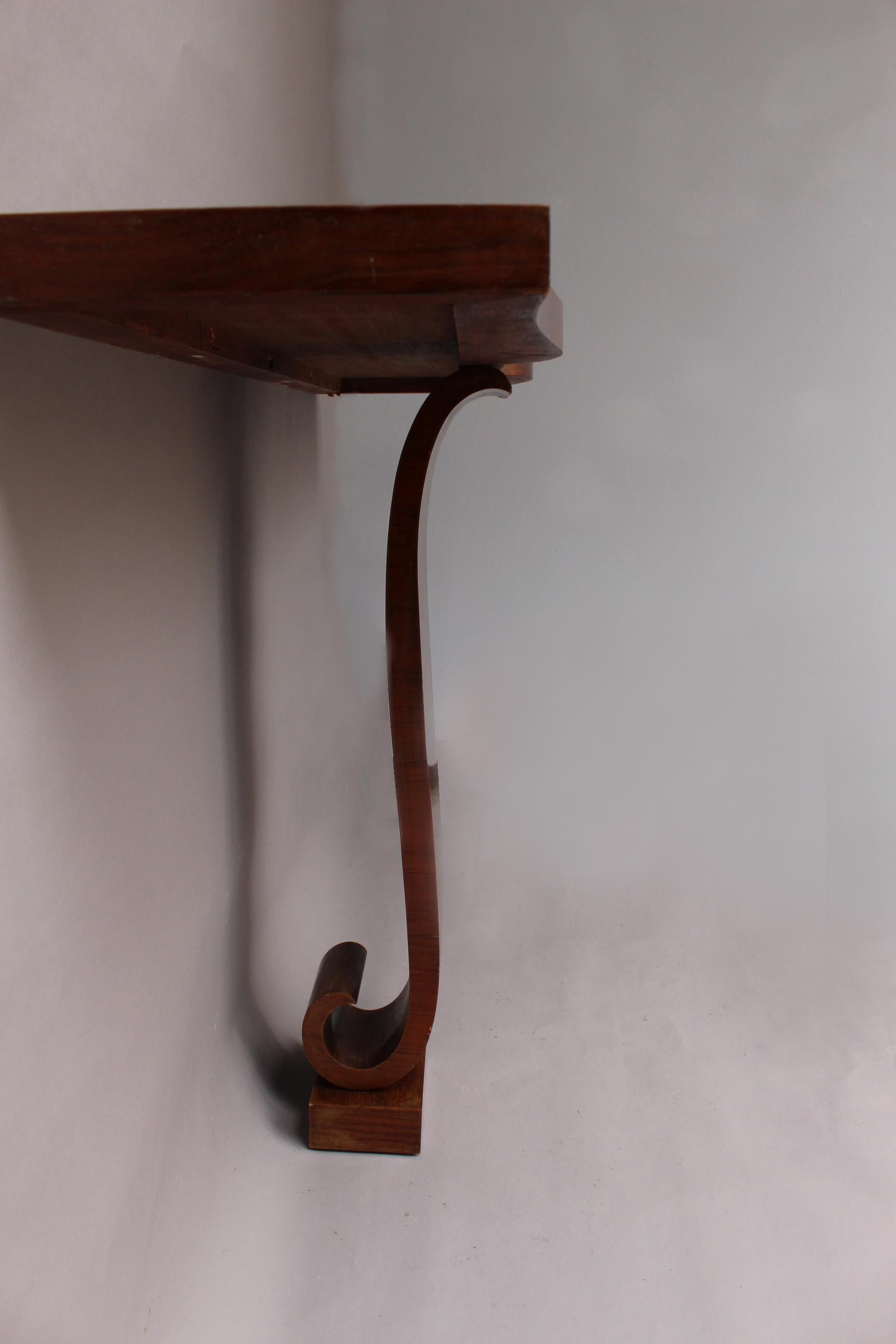 Fine French Art Deco Tulip Wood Console 8