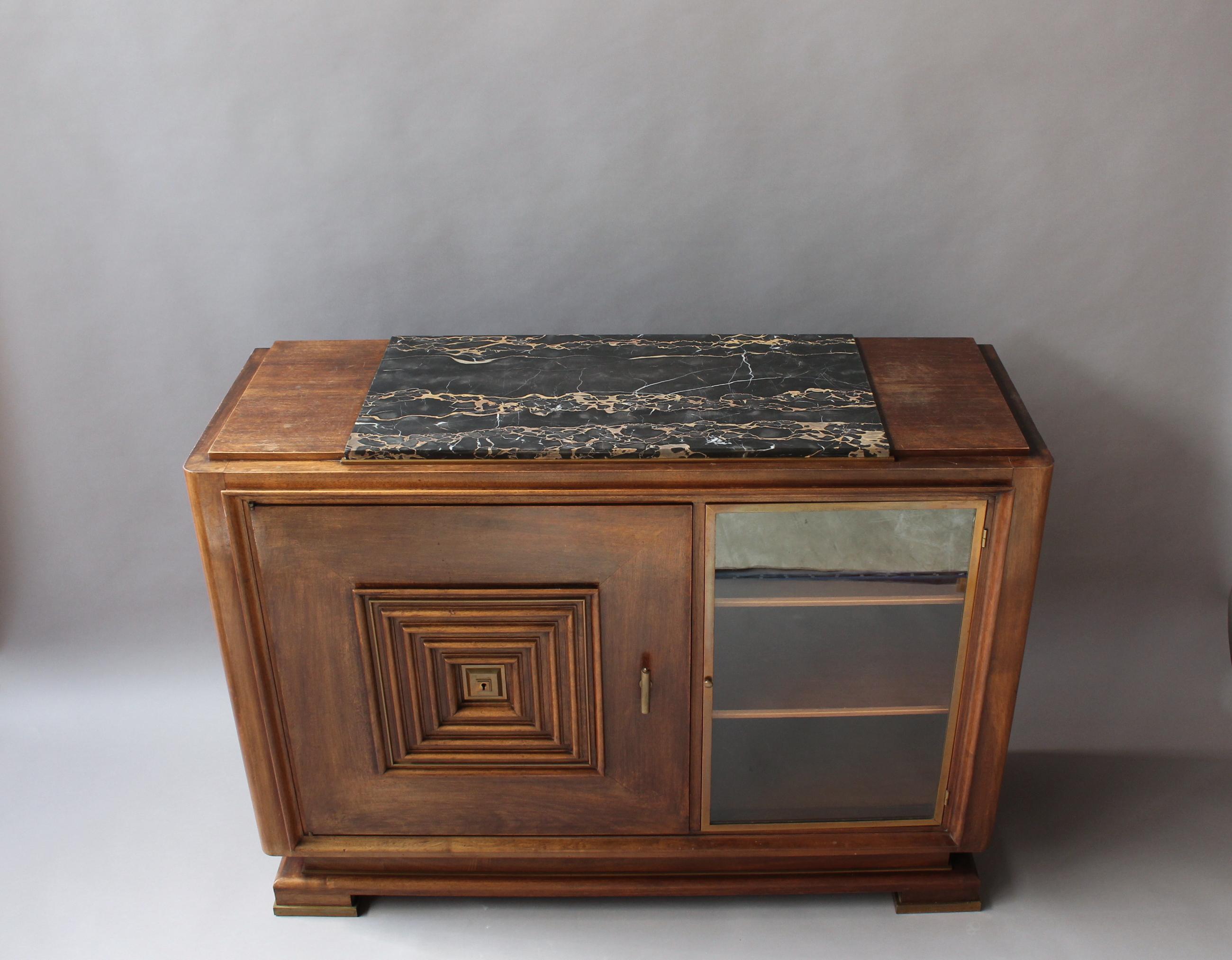 Fine French Art Deco Two Door Buffet - Dry Bar  in the Manner of Maxime Old 4