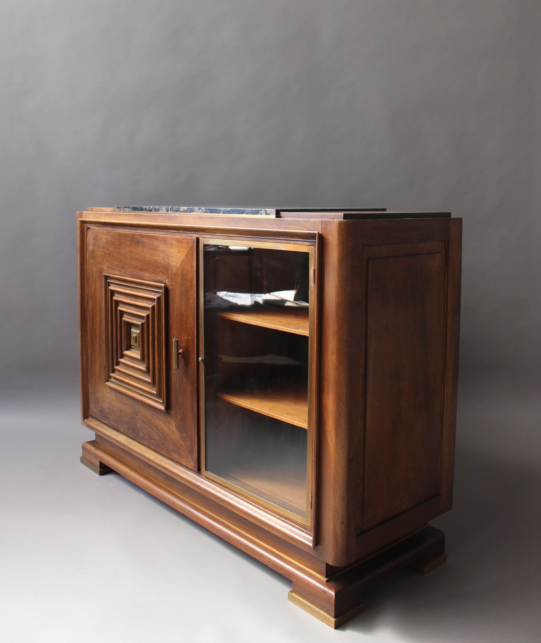 Mid-20th Century Fine French Art Deco Two Door Buffet - Dry Bar  in the Manner of Maxime Old