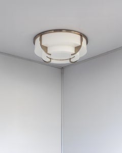 Fine French Art Deco Two-Tiered Flush Mount by Jean Perzel
