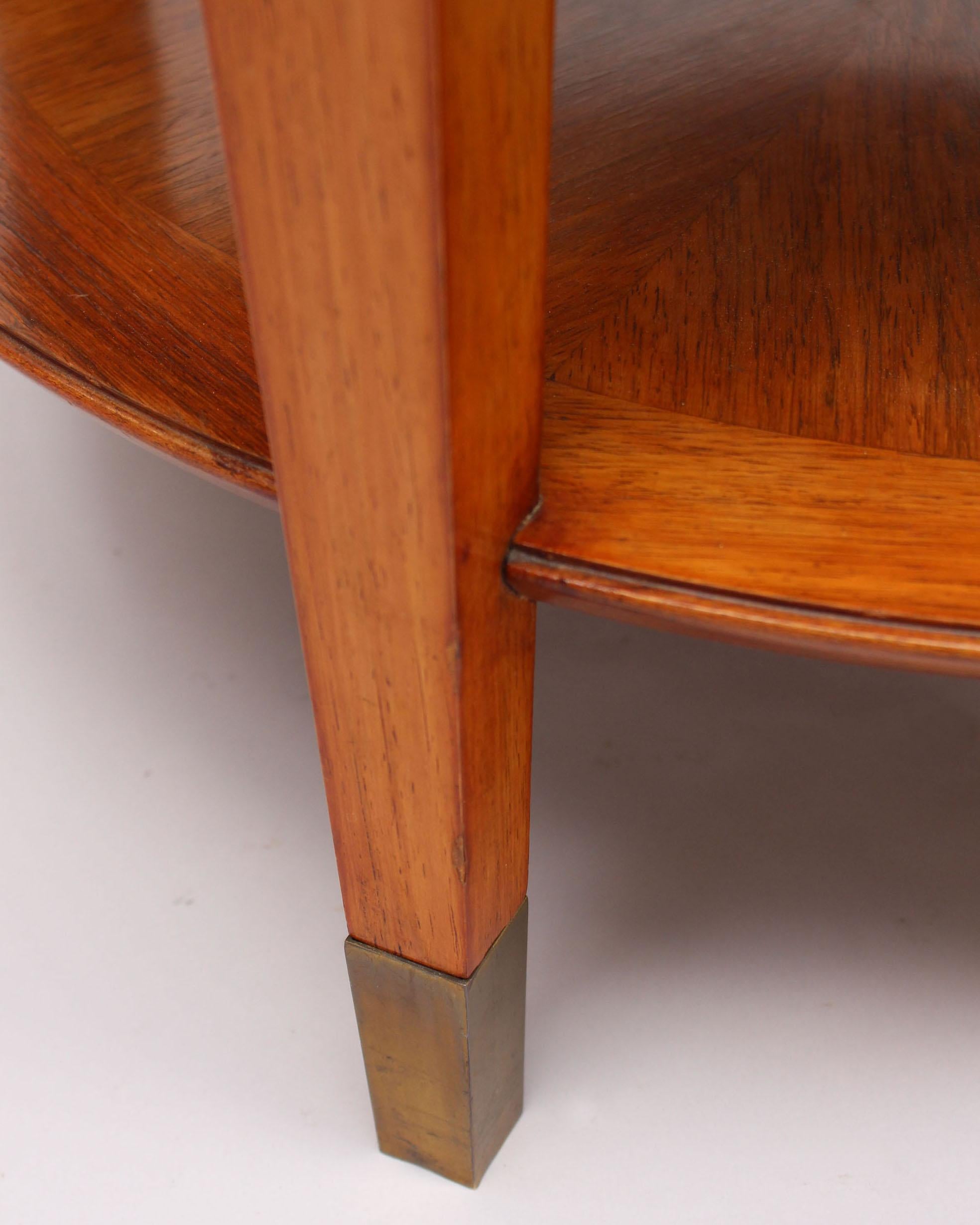 Guéridon à deux étages Art Déco français de Dominique en vente 5