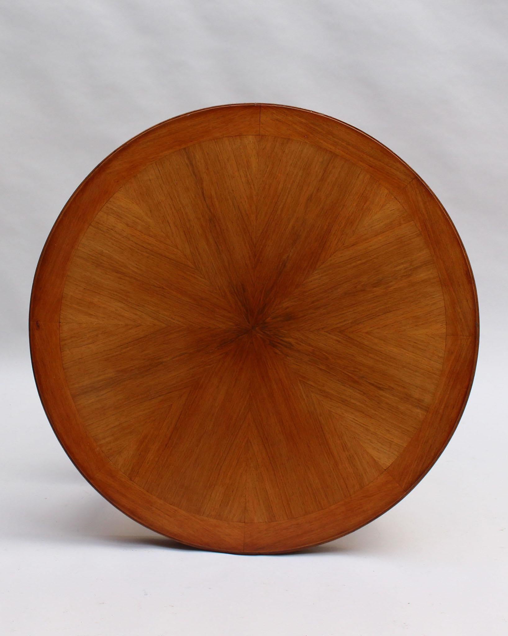 Guéridon à deux étages Art Déco français de Dominique en vente 1