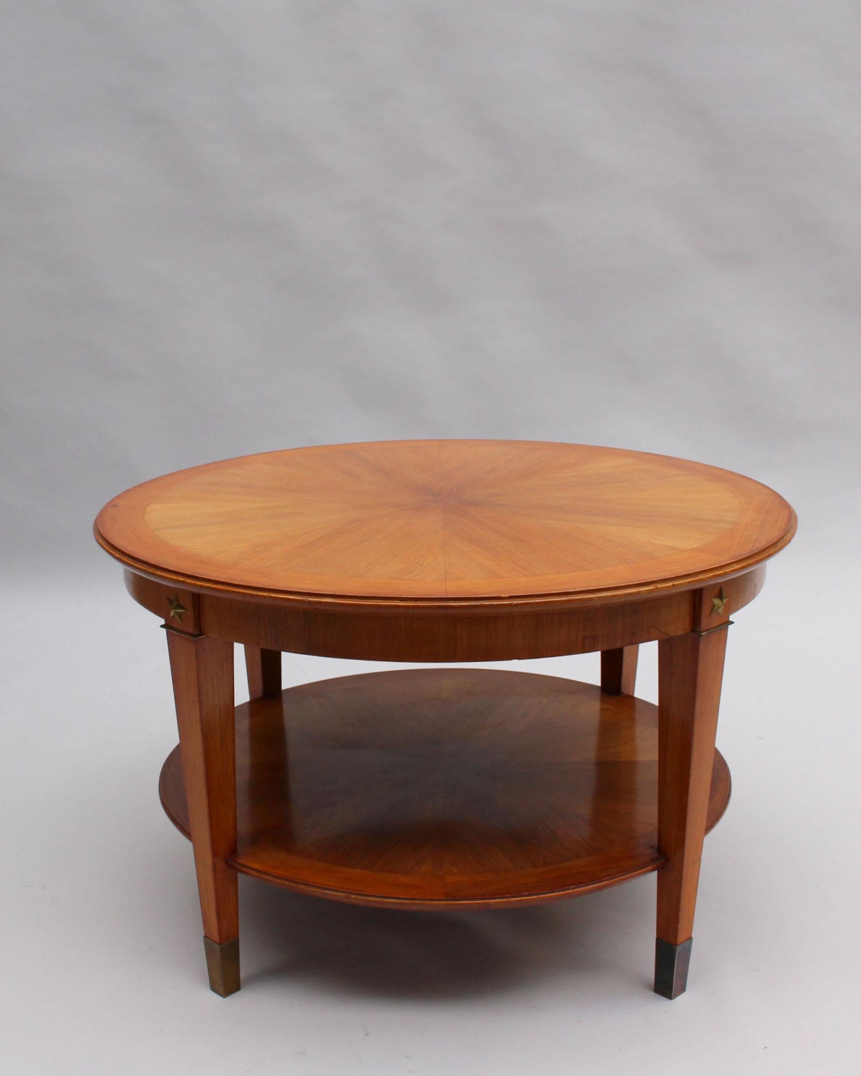 Guéridon à deux étages Art Déco français de Dominique Bon état - En vente à Long Island City, NY