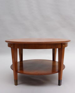 Guéridon à deux étages Art Déco français de Dominique