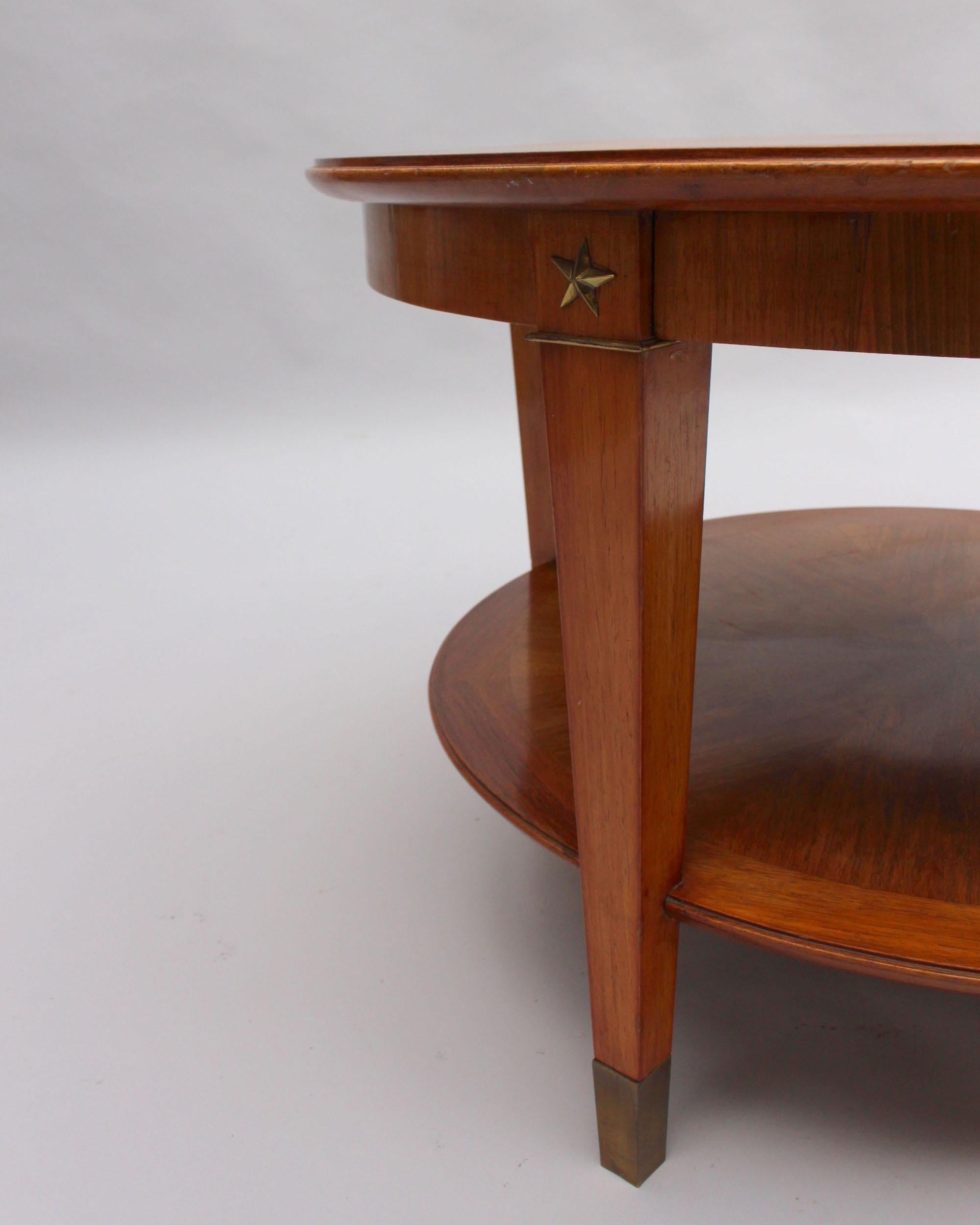 Guéridon à deux étages Art Déco français de Dominique en vente 3