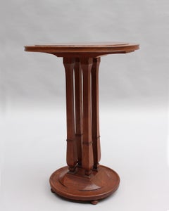 Gueridón francés Art Nouveau - Art Déco de nogal por Tony Selmersheim