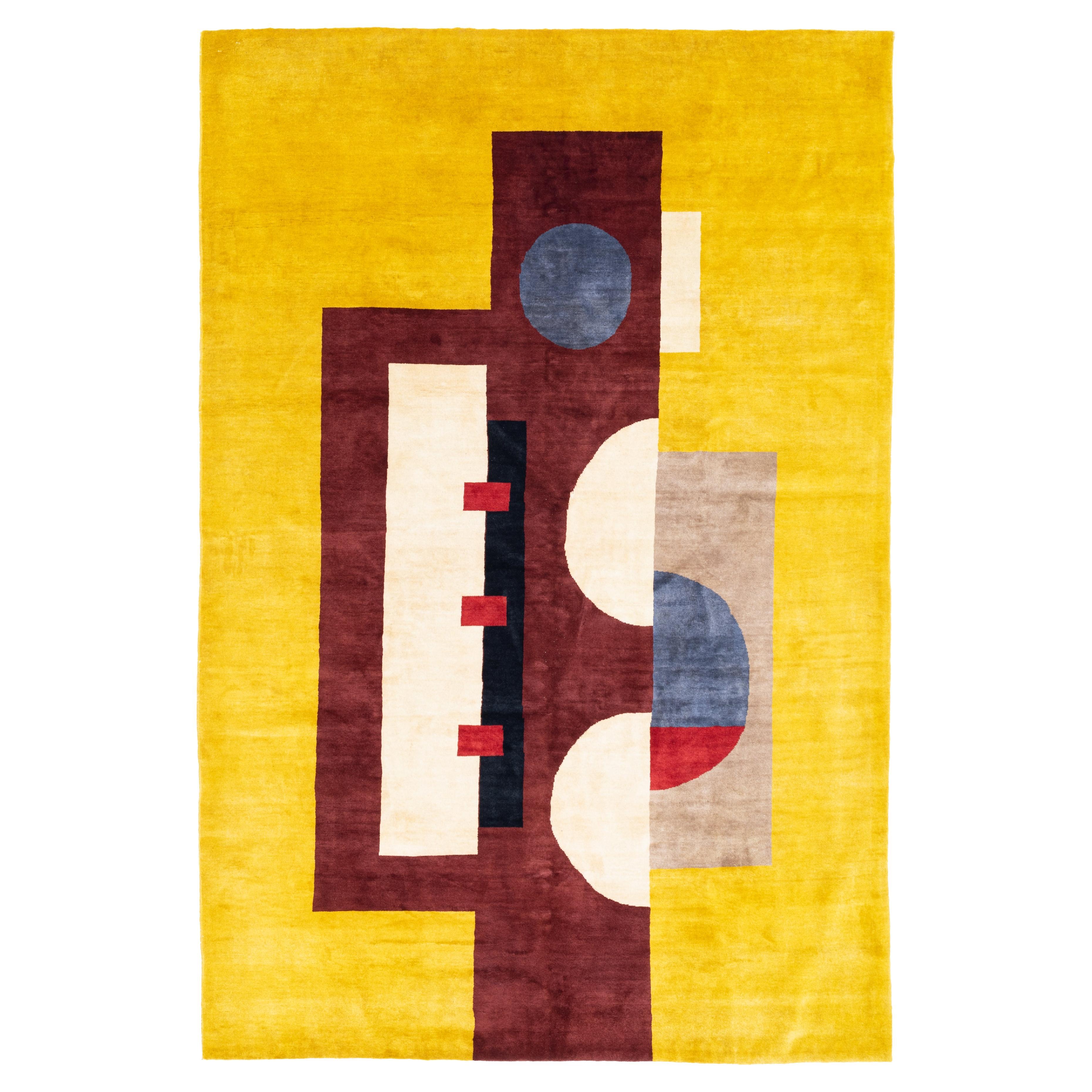 Fine French Artistic Design Inspired by Fernand Lager Rug 6'7" x 9’9"