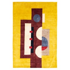 Fine French Artistic Design Inspired by Fernand Lager Rug 6'7" x 9’9"
