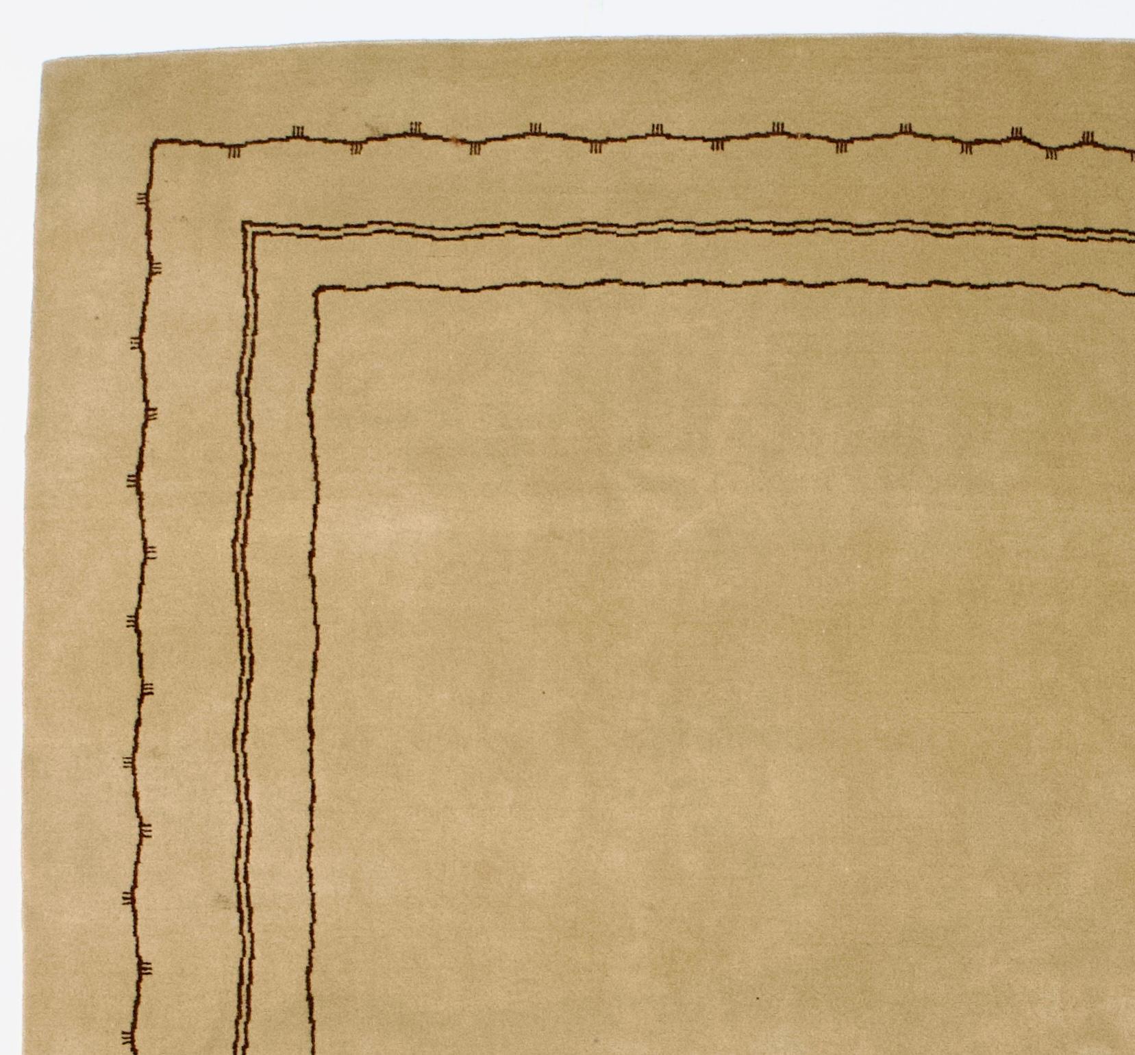 Contemporary Fine French Artists Wool Rug 9’3