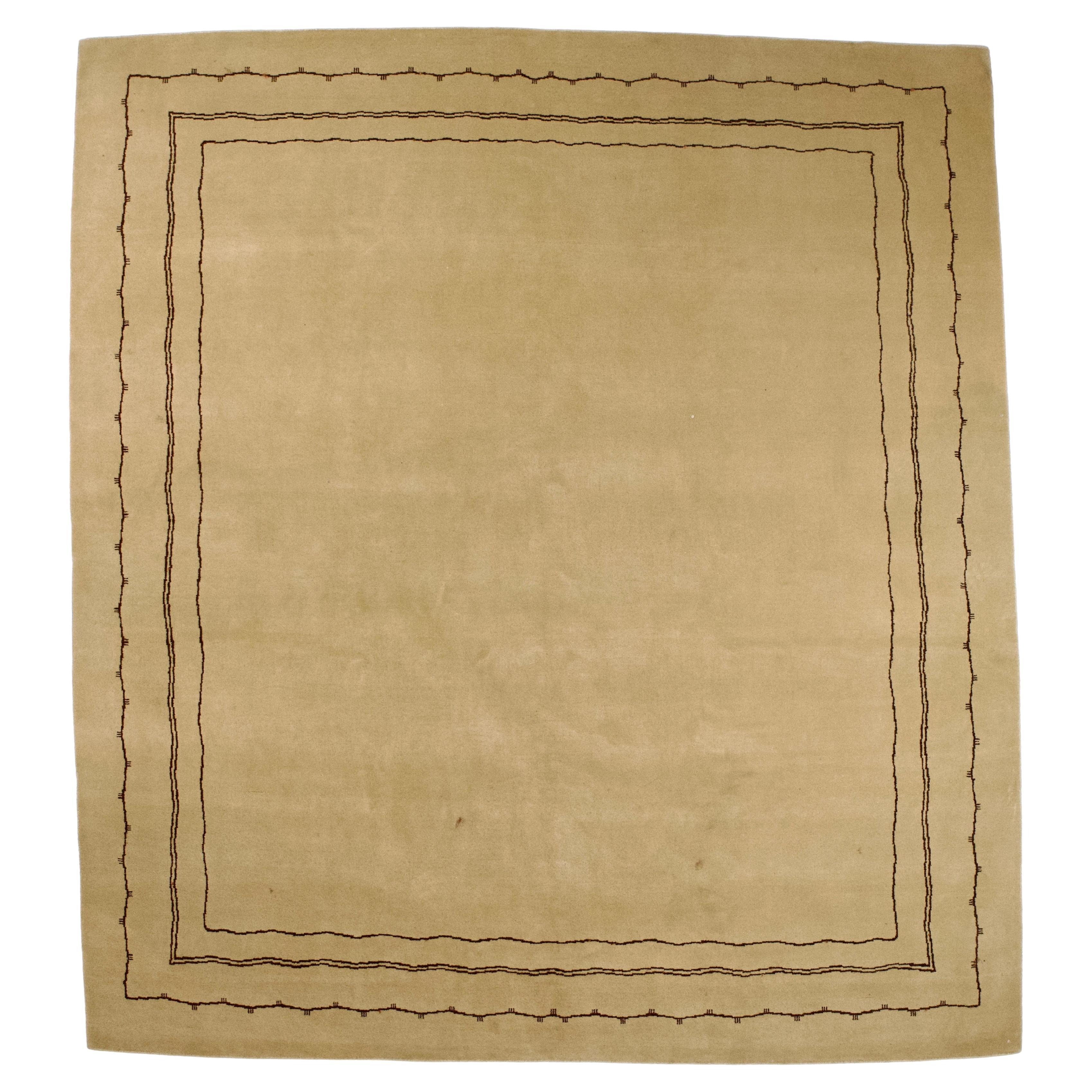 Fine French Artists Wool Rug 9’3" x 10’3” For Sale