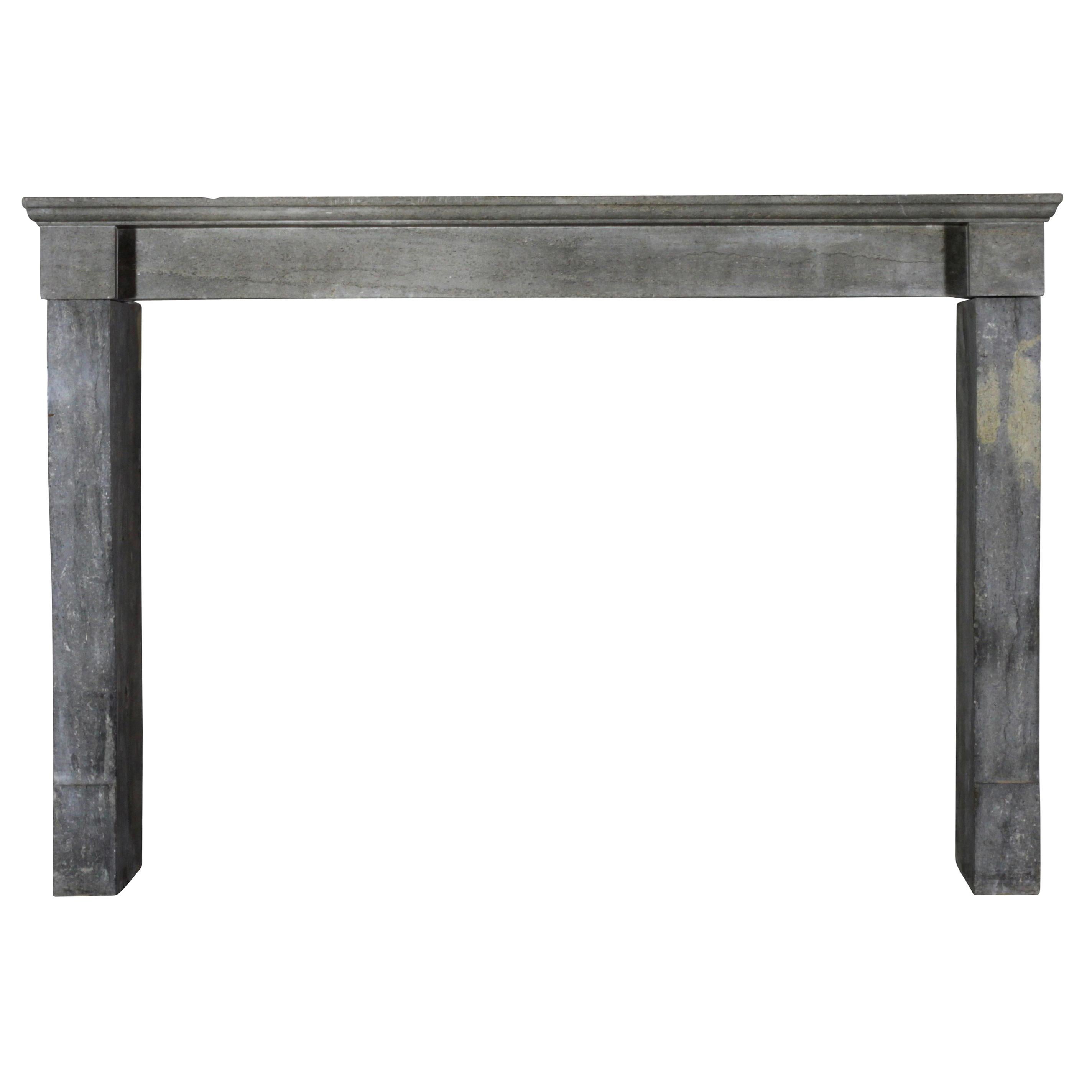 Fine French Bi Color Antique Timely Fireplace Surround