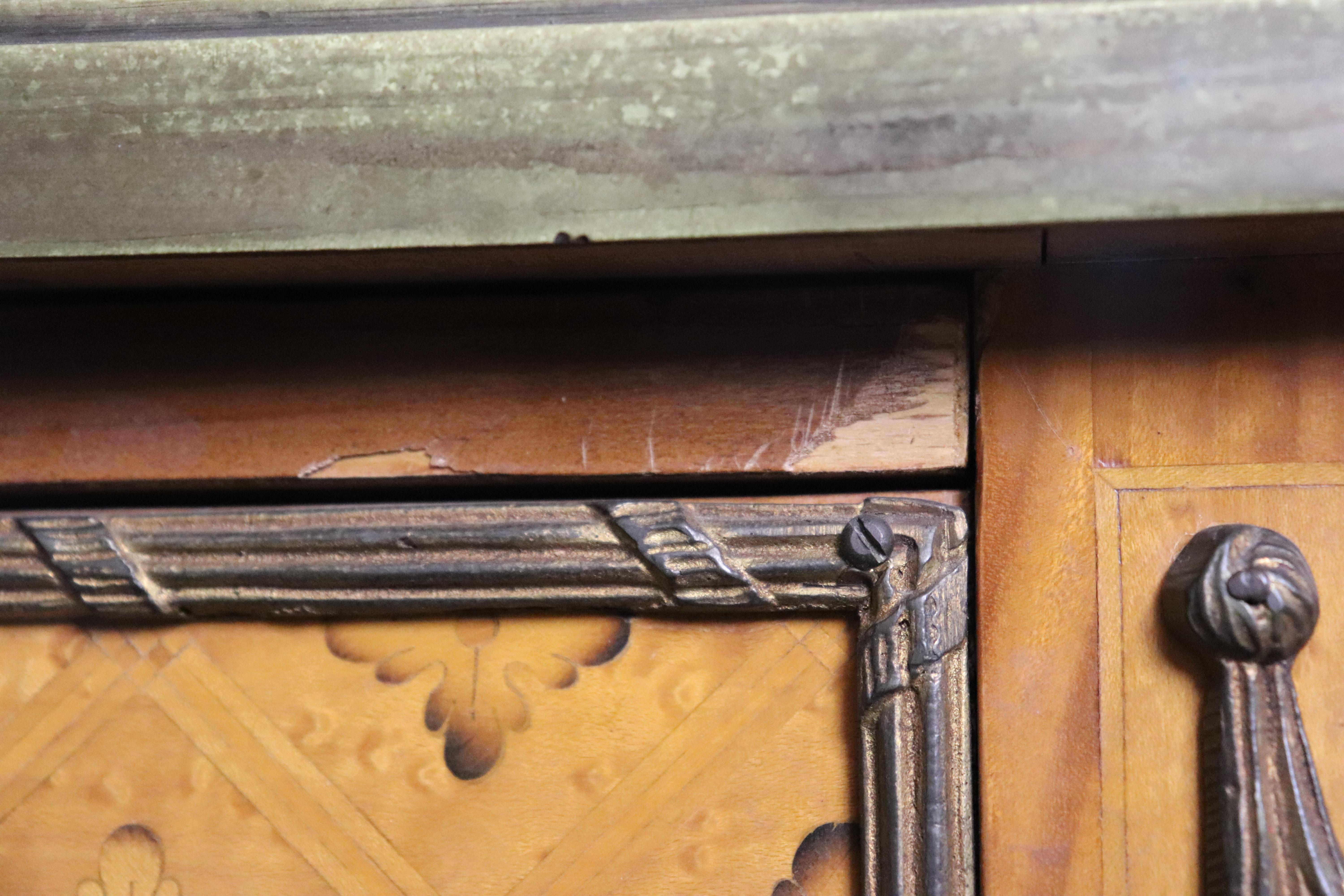Fine French Bronze Mounted Leather Top French Directoire Bureau Plat Desk For Sale 7
